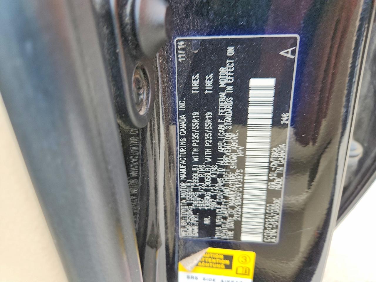 2015 Lexus Rx 350 Угольный vin: 2T2ZK1BA5FC173875