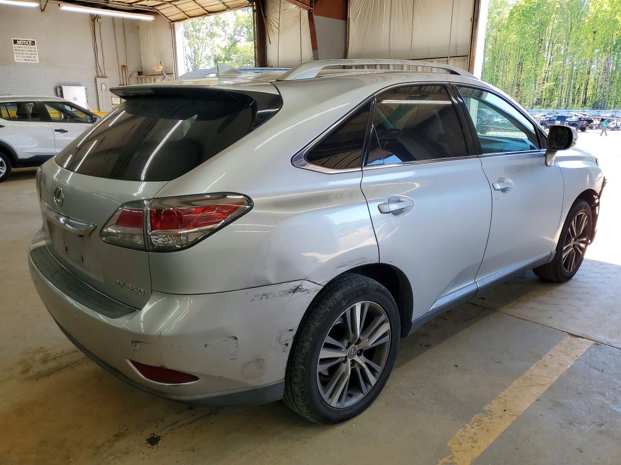 2015 Lexus Rx 350 Base Silver vin: 2T2ZK1BA5FC182107