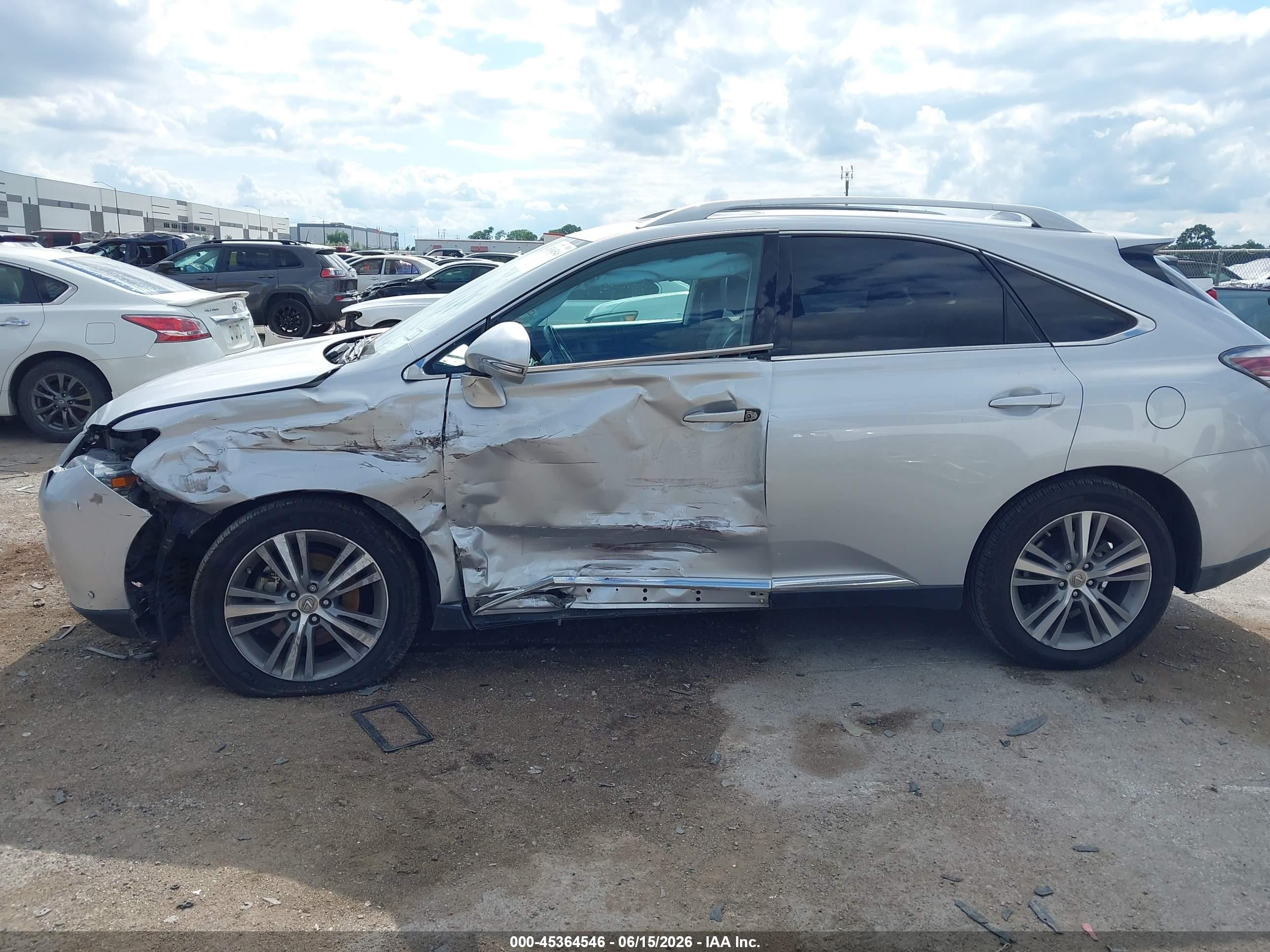 2015 Lexus Rx 350   Silver vin: 2T2ZK1BA5FC194483