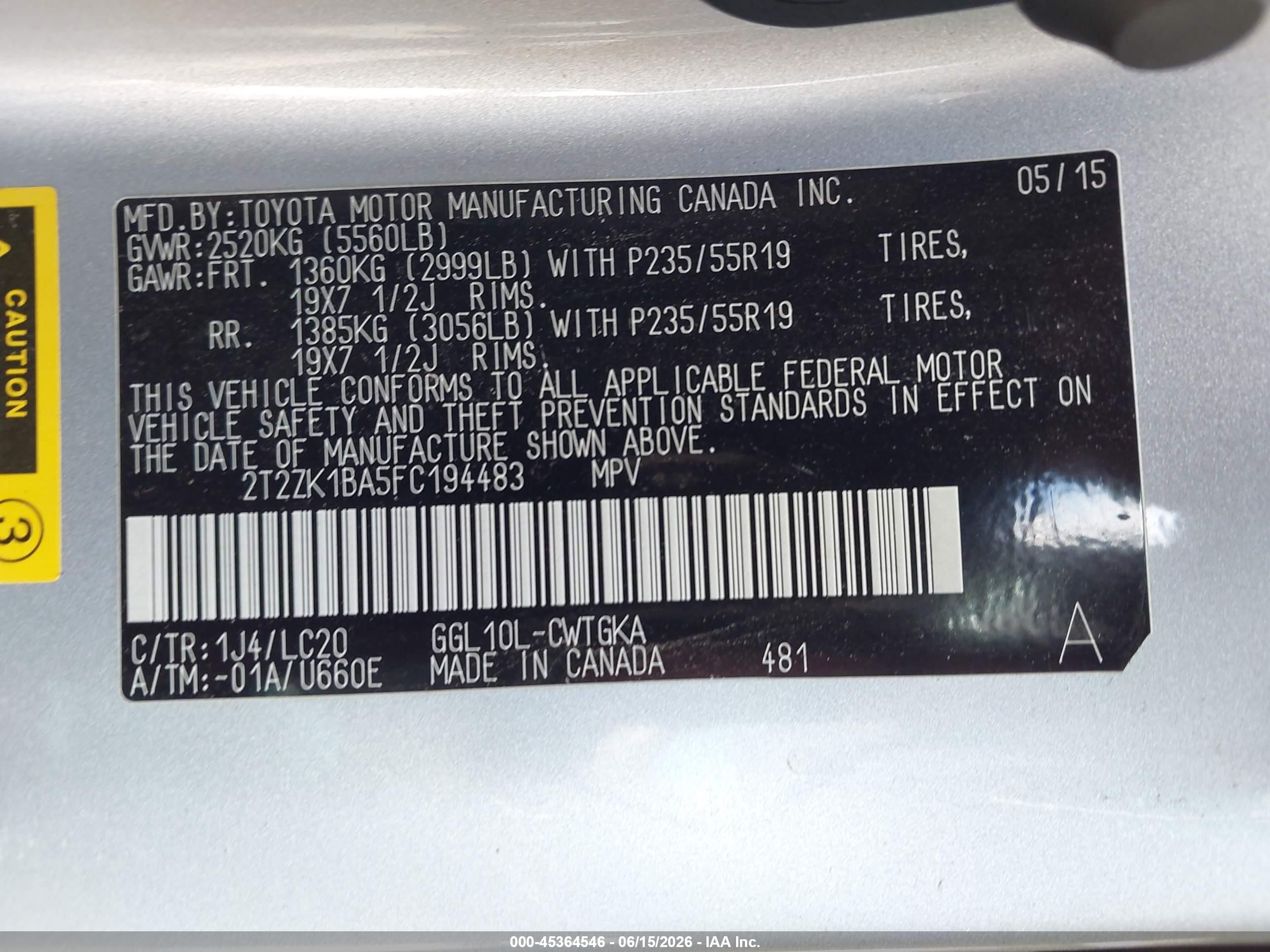 2015 Lexus Rx 350   Silver vin: 2T2ZK1BA5FC194483