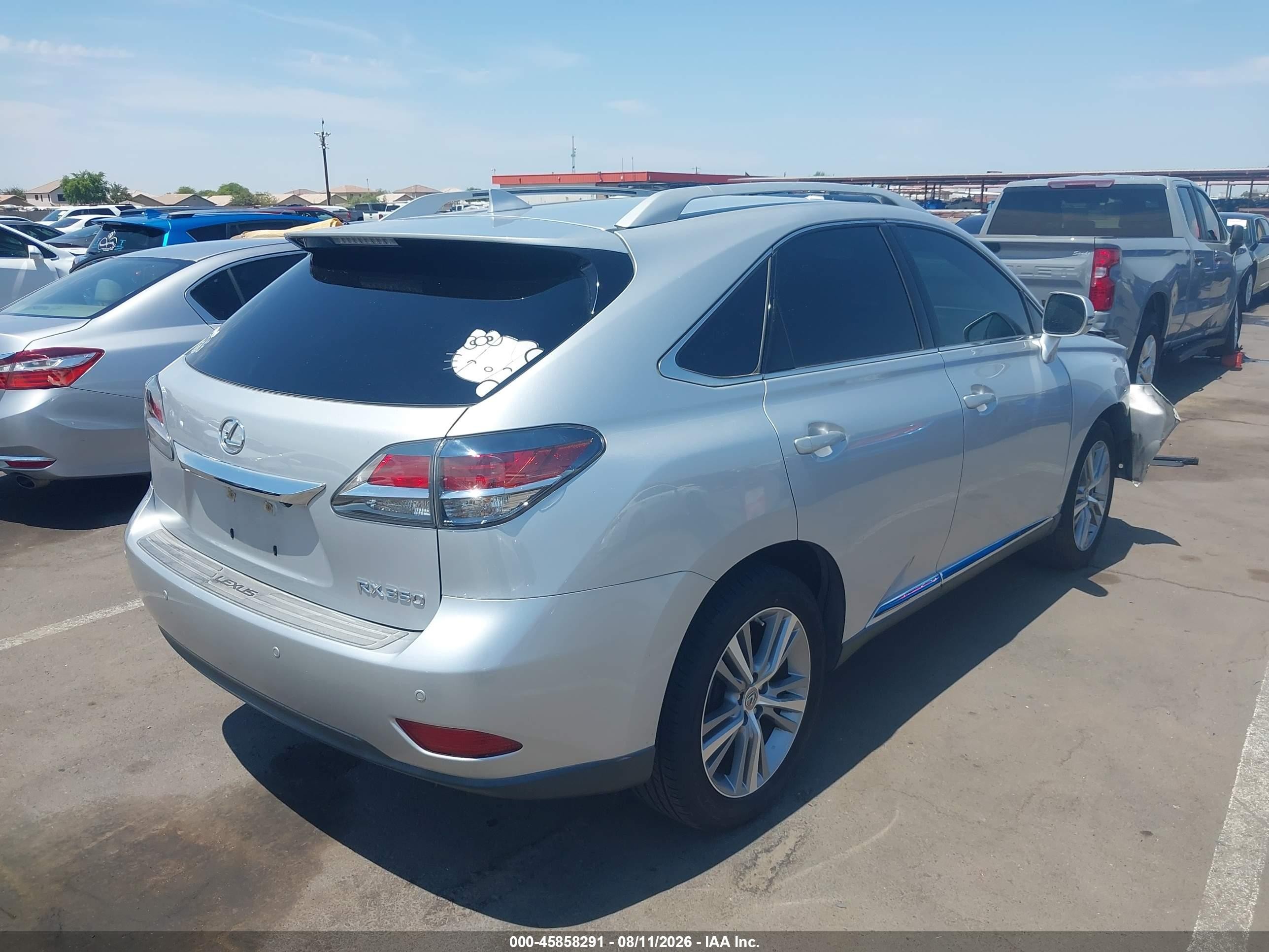 2015 Lexus Rx 350   Серебряный vin: 2T2ZK1BA5FC195973