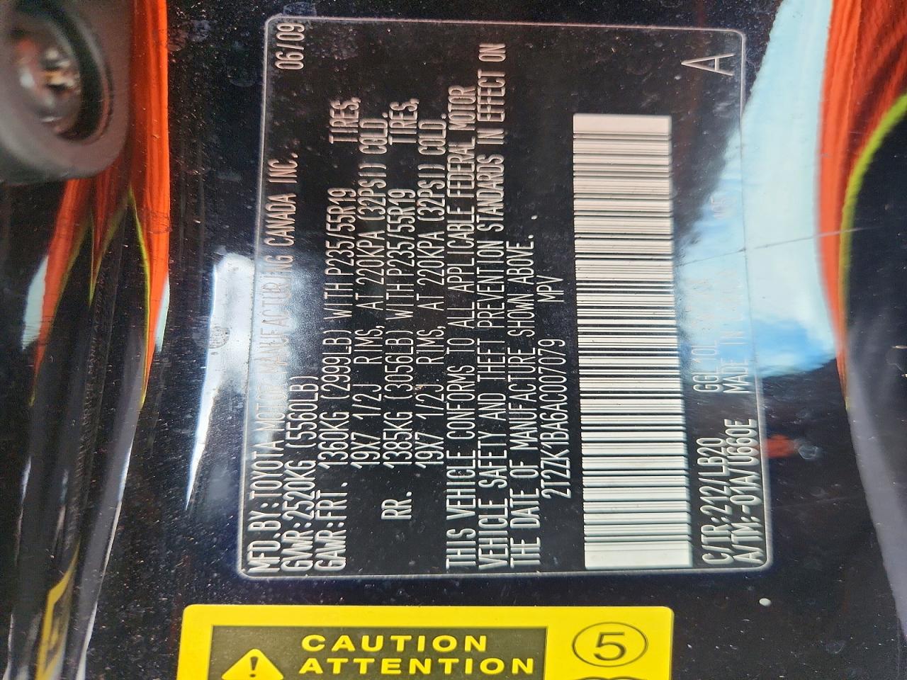 2010 Lexus Rx 350 Black vin: 2T2ZK1BA6AC007079