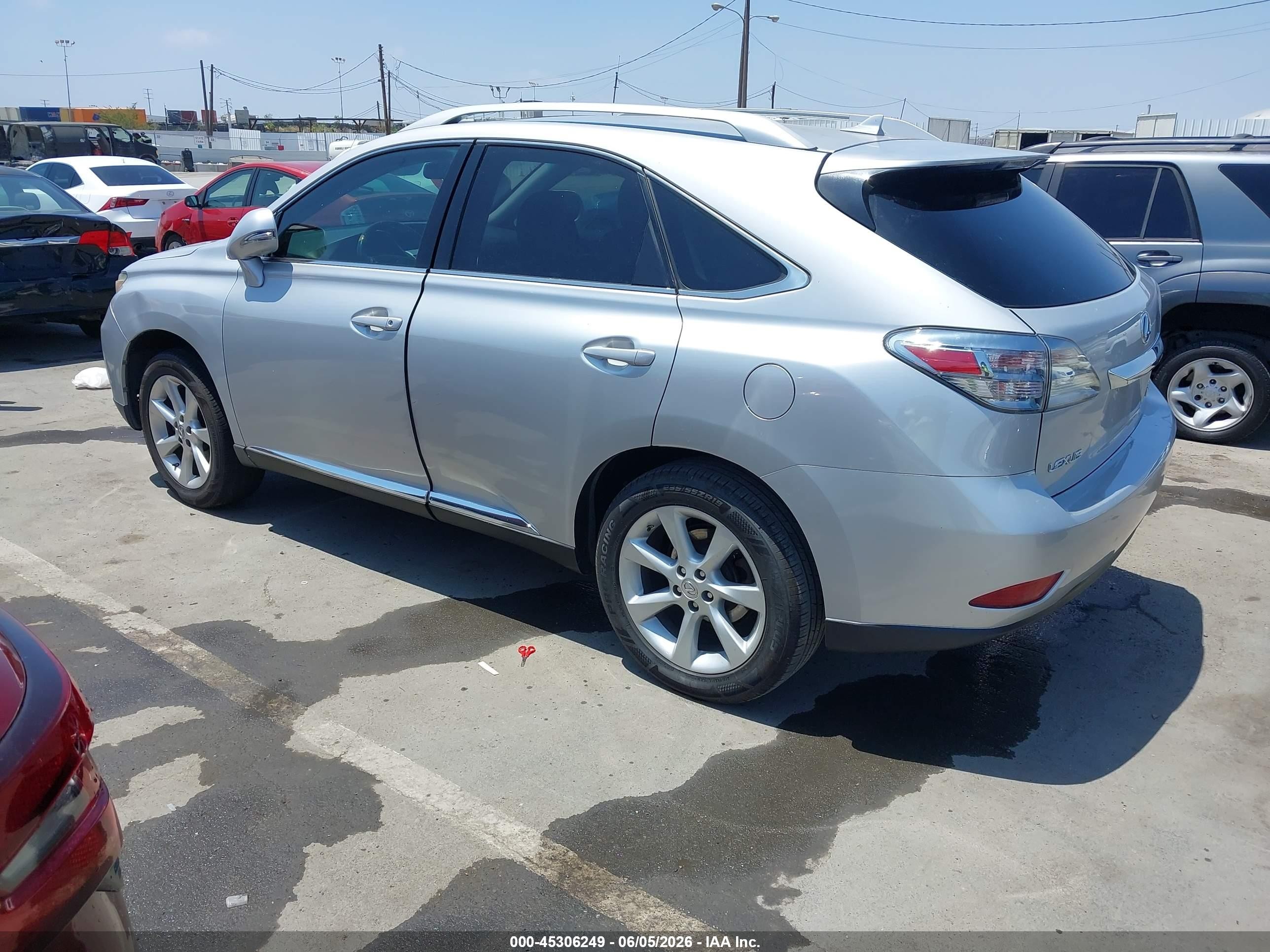 2010 Lexus Rx 350   Silver vin: 2T2ZK1BA6AC009480