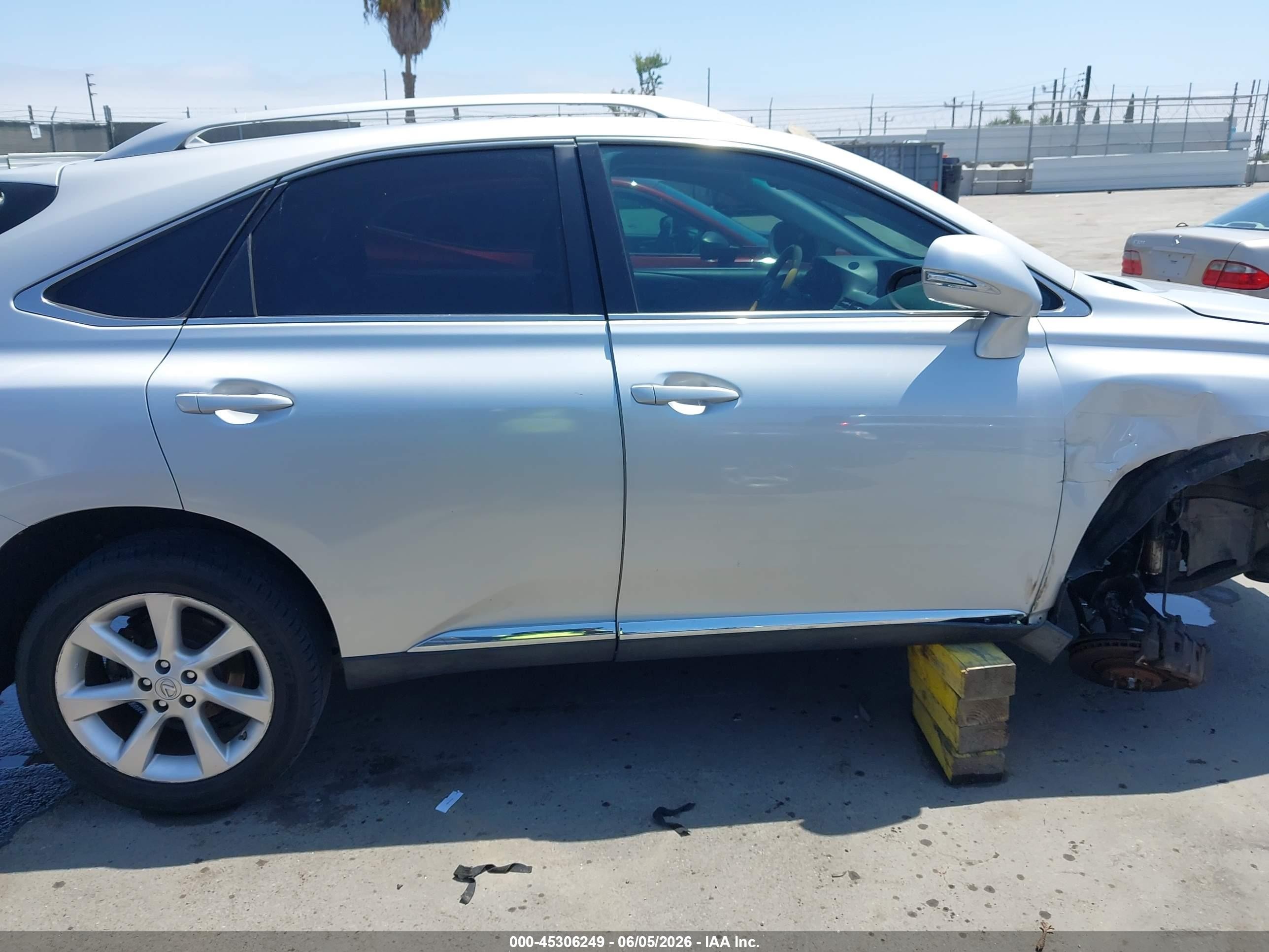 2010 Lexus Rx 350   Silver vin: 2T2ZK1BA6AC009480