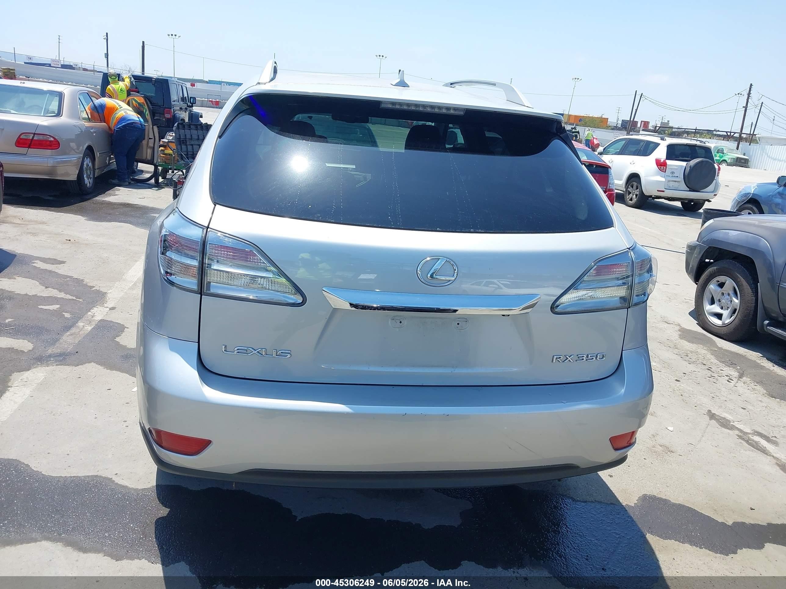 2010 Lexus Rx 350   Silver vin: 2T2ZK1BA6AC009480