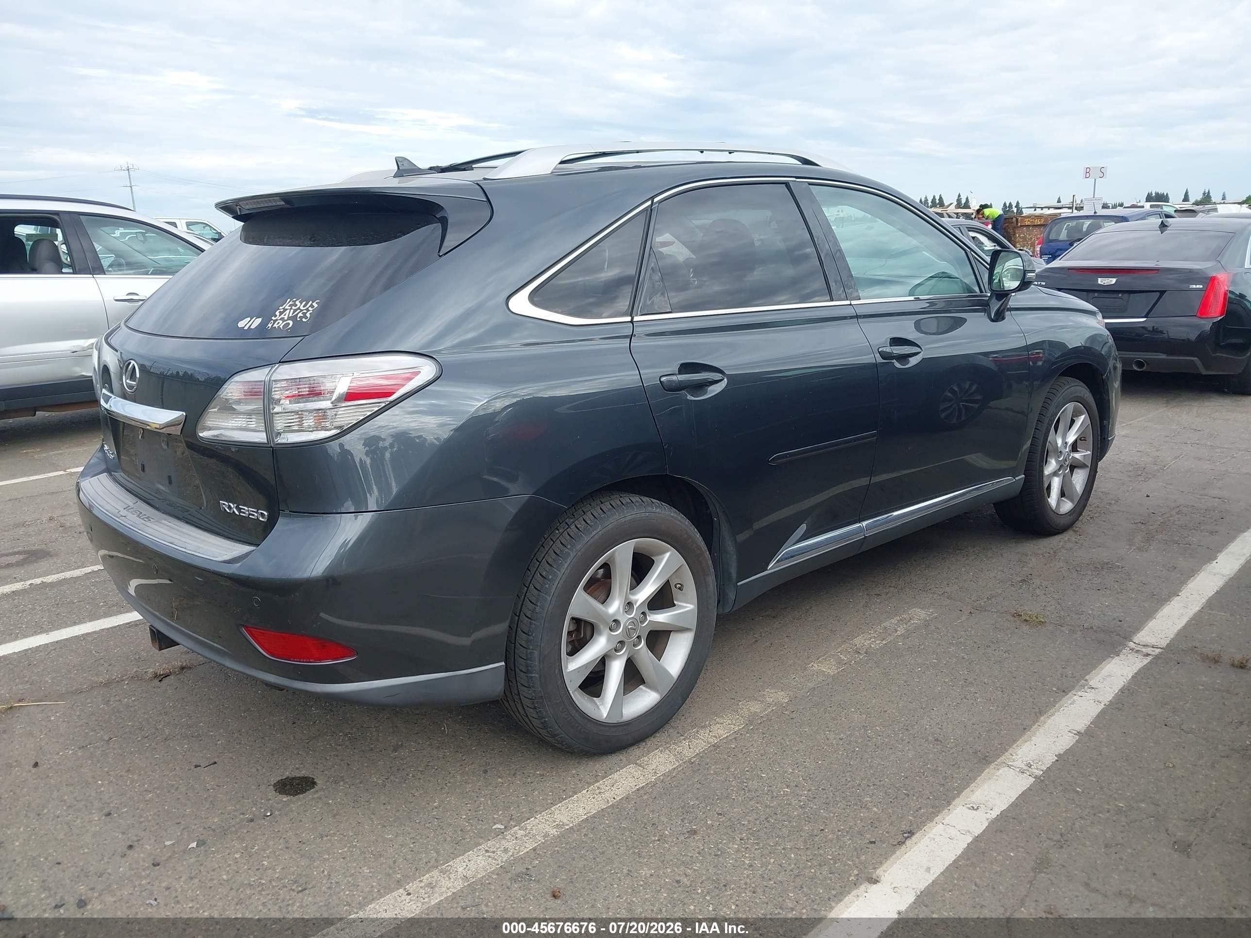 2010 Lexus Rx 350   Gray vin: 2T2ZK1BA6AC022617