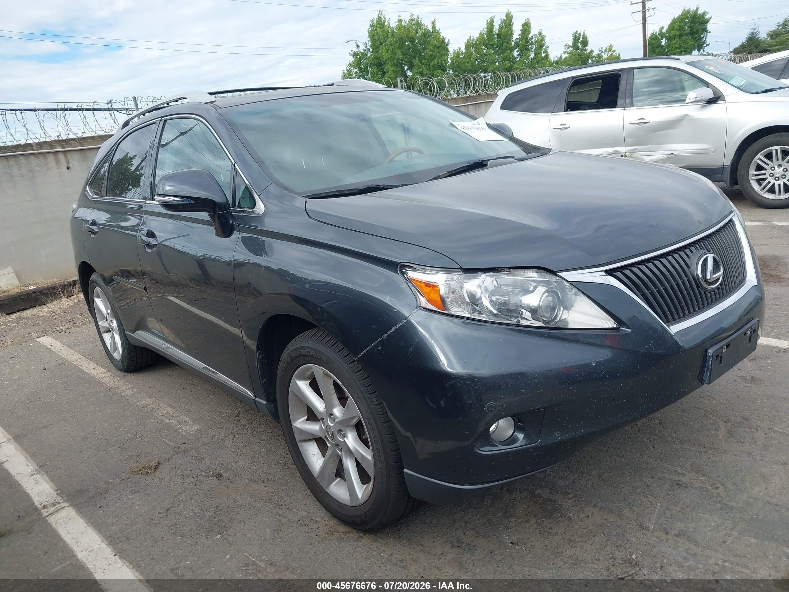 2010 Lexus Rx 350   Gray vin: 2T2ZK1BA6AC022617