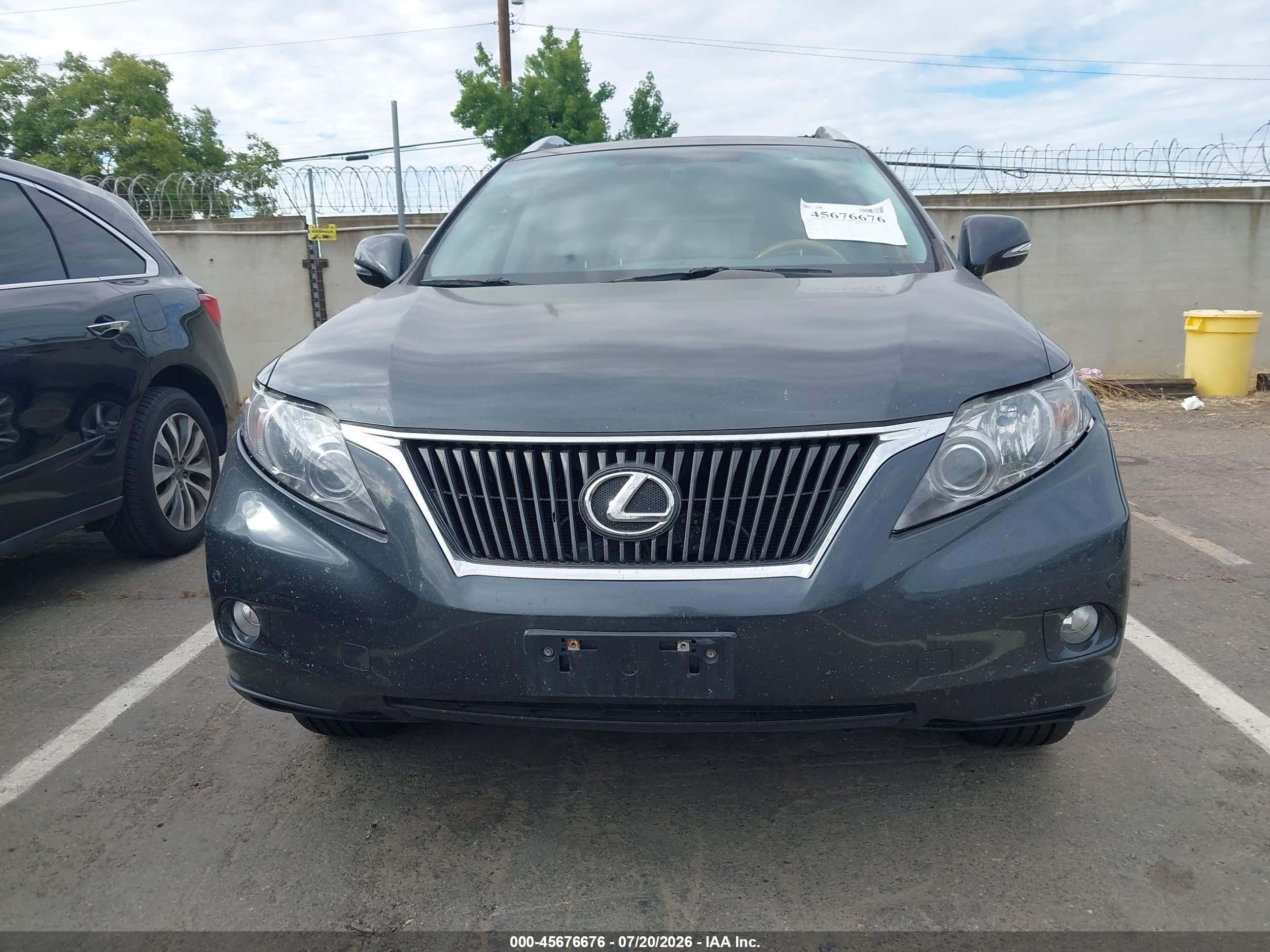 2010 Lexus Rx 350   Gray vin: 2T2ZK1BA6AC022617