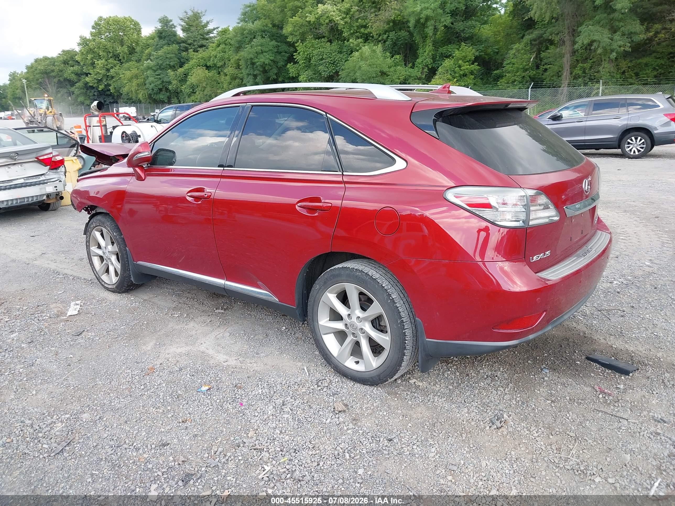 2010 Lexus Rx 350   Красный vin: 2T2ZK1BA6AC024397