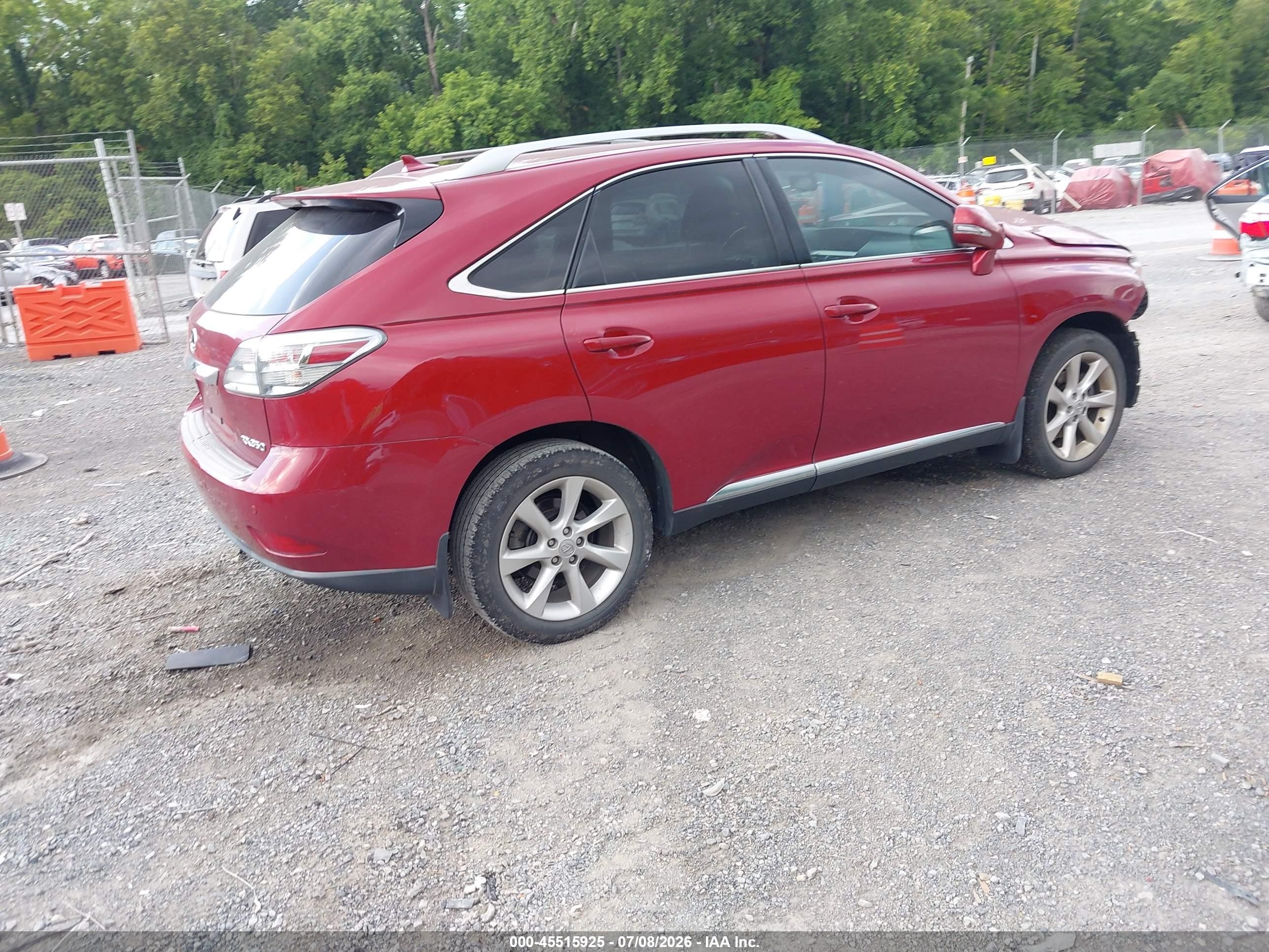 2010 Lexus Rx 350   Красный vin: 2T2ZK1BA6AC024397
