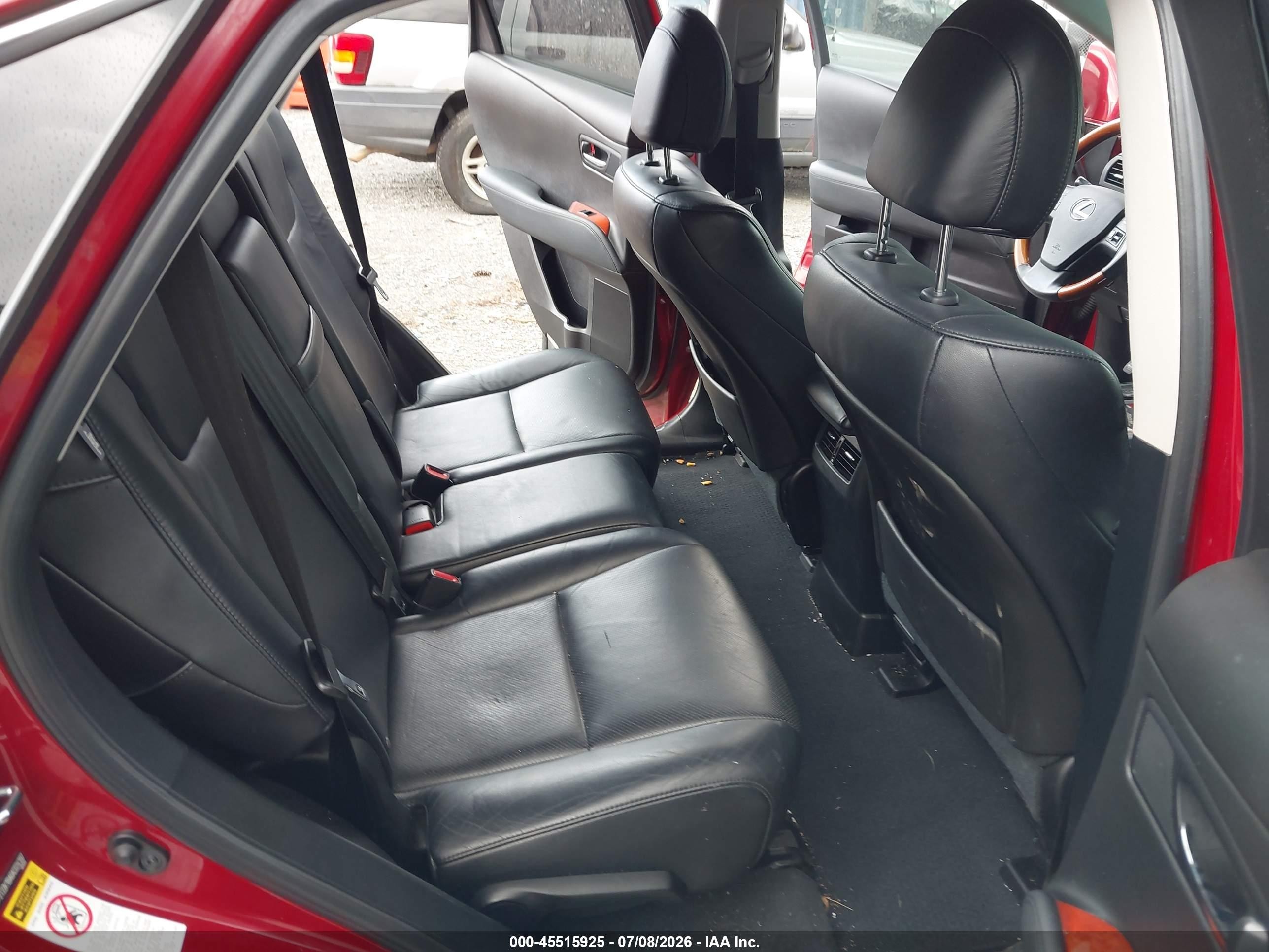 2010 Lexus Rx 350   Красный vin: 2T2ZK1BA6AC024397
