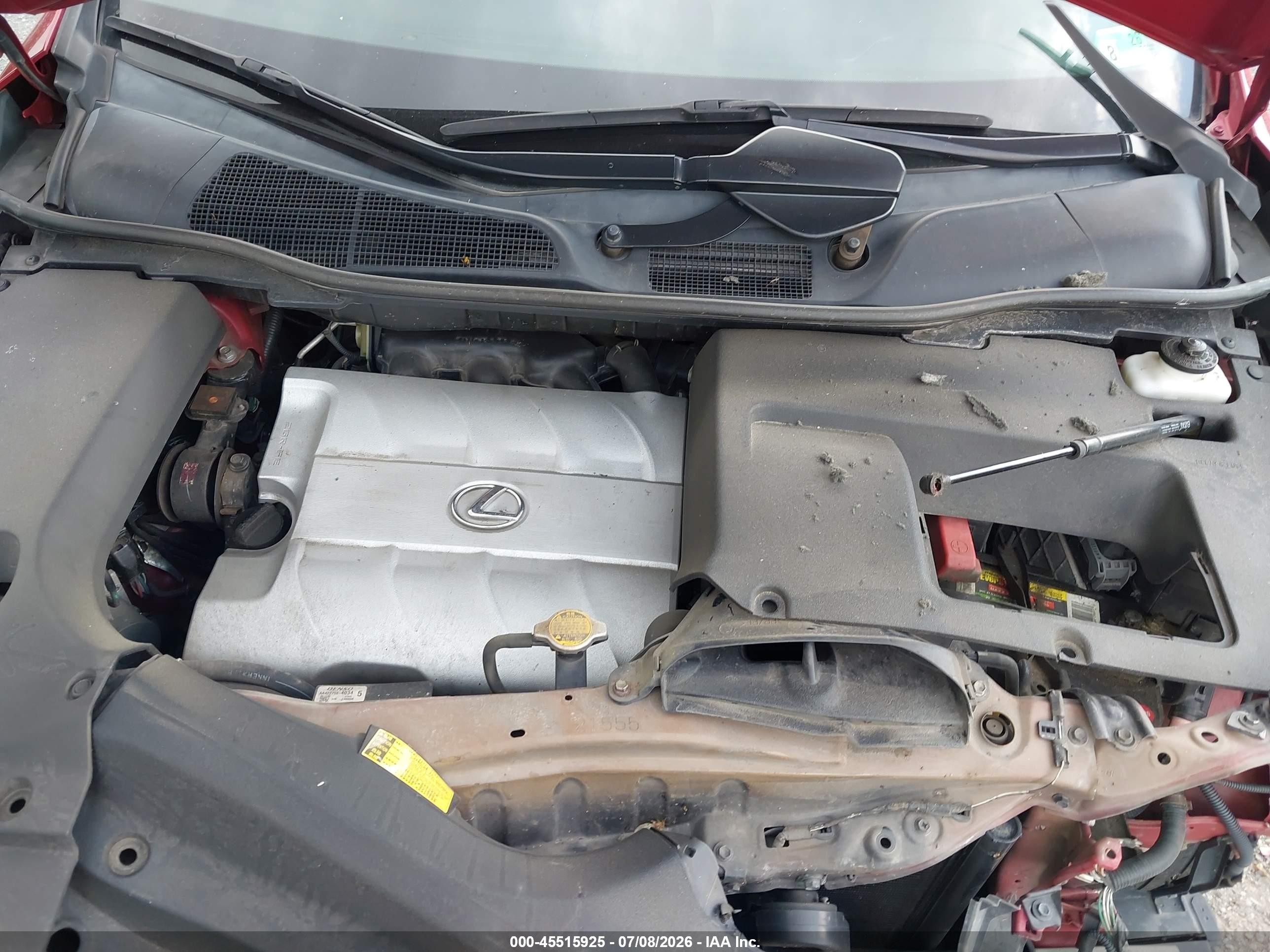 2010 Lexus Rx 350   Красный vin: 2T2ZK1BA6AC024397