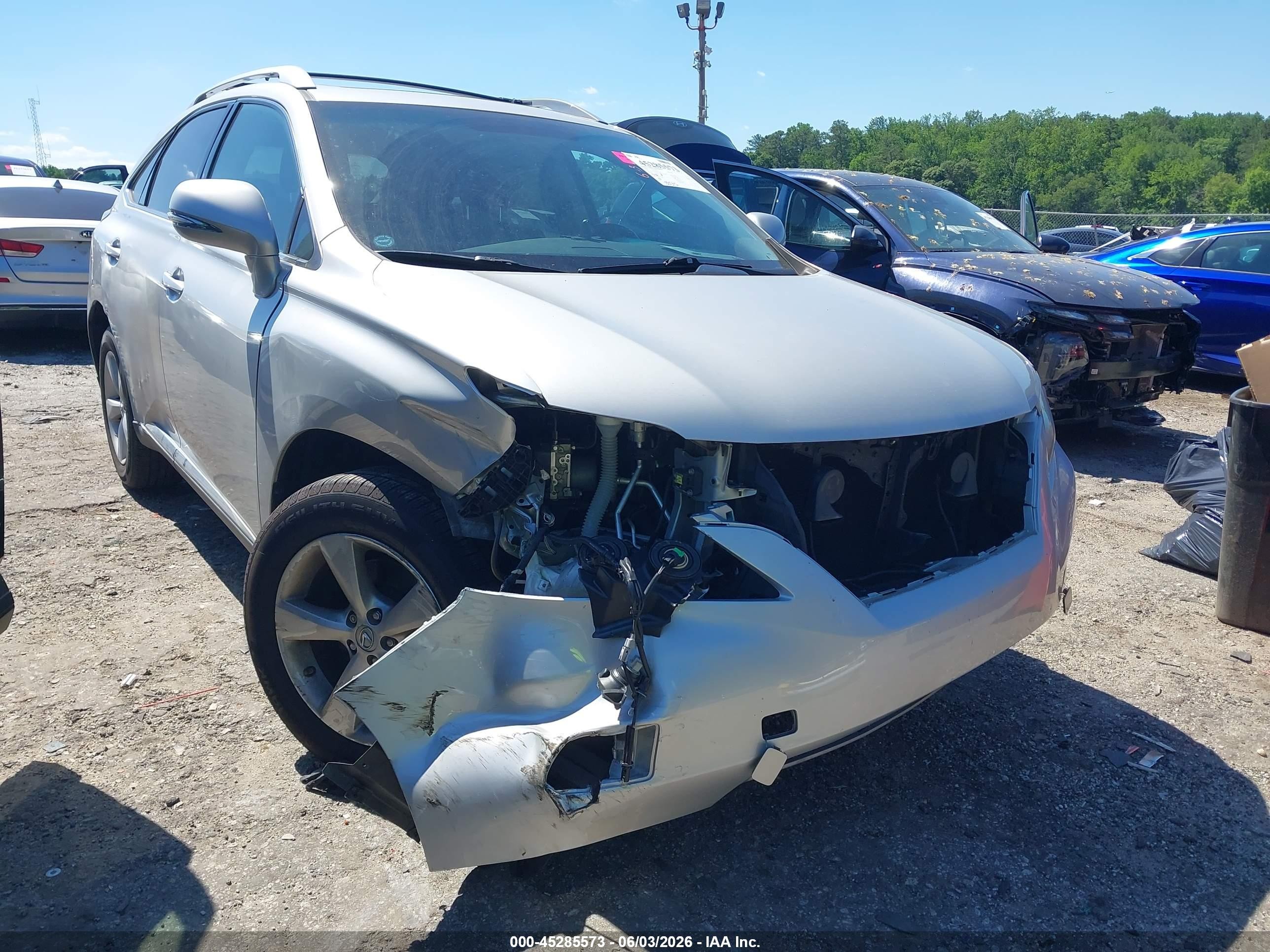 2010 Lexus Rx 350   Silver vin: 2T2ZK1BA6AC027266