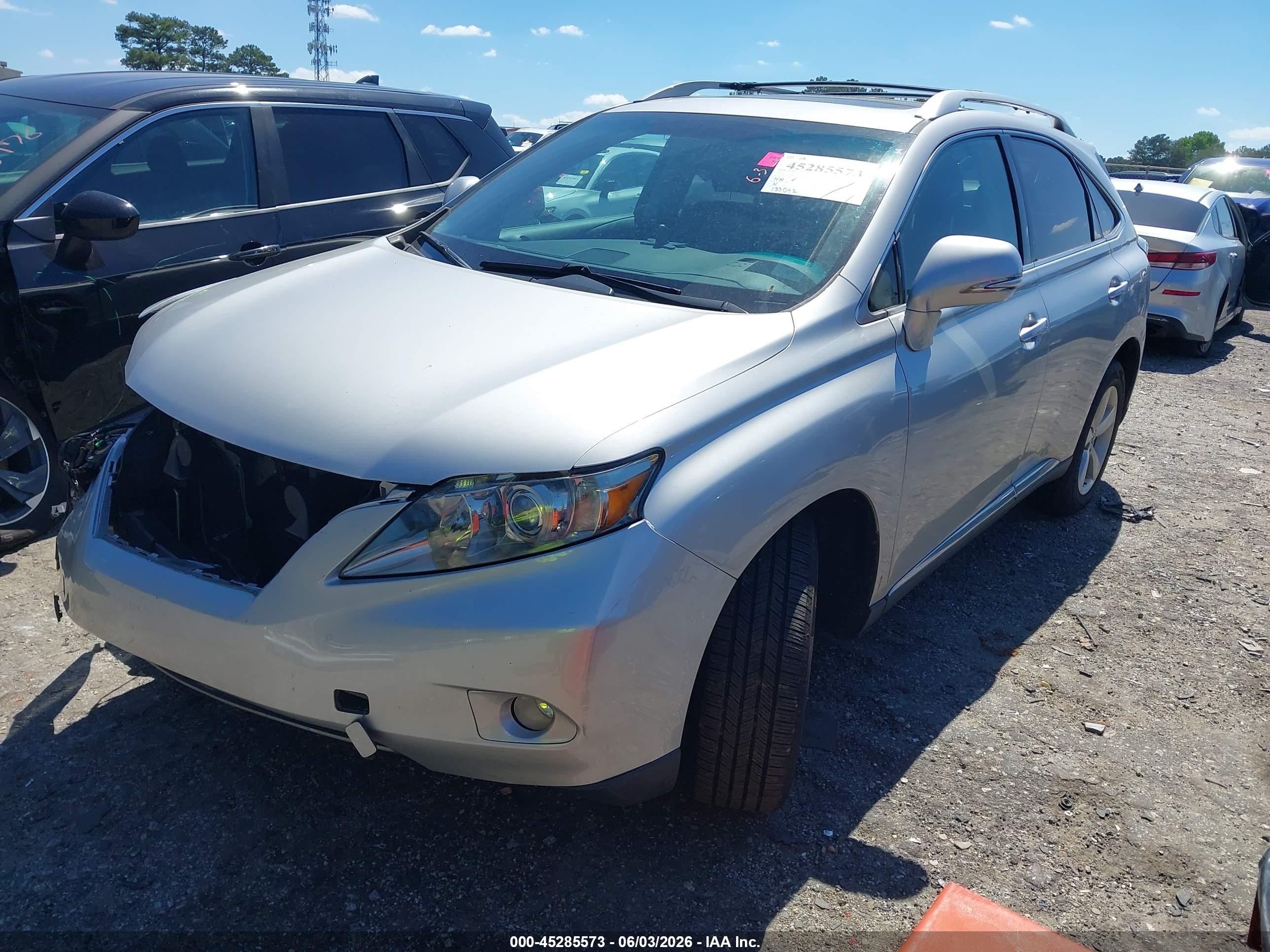 2010 Lexus Rx 350   Silver vin: 2T2ZK1BA6AC027266