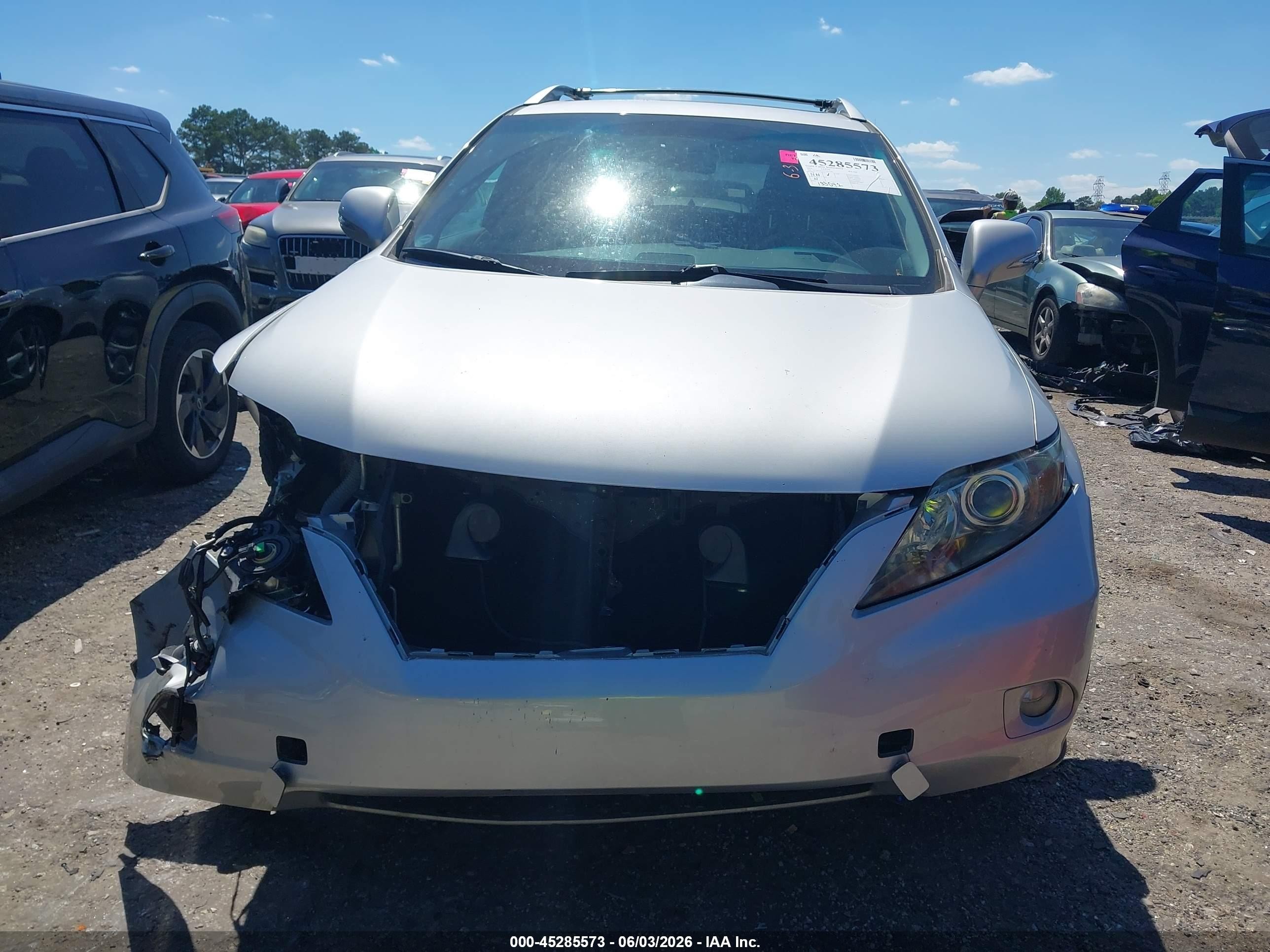 2010 Lexus Rx 350   Silver vin: 2T2ZK1BA6AC027266