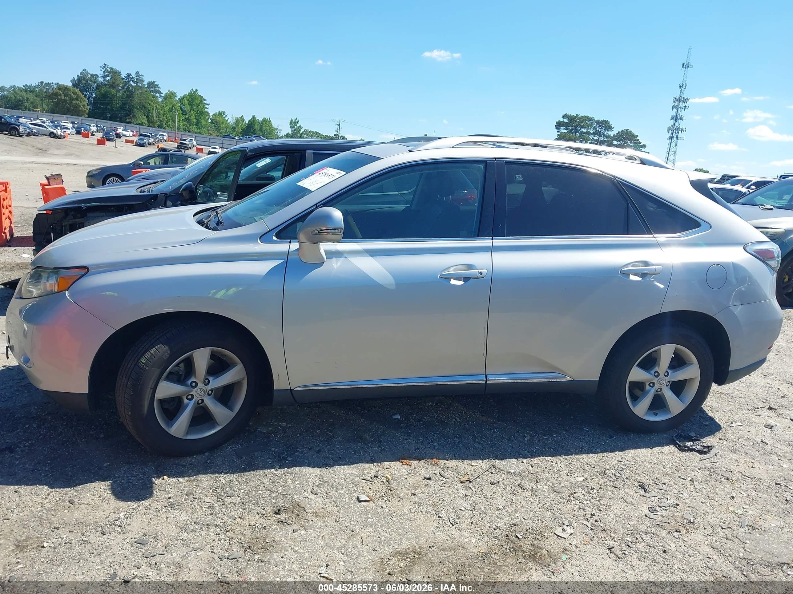 2010 Lexus Rx 350   Silver vin: 2T2ZK1BA6AC027266