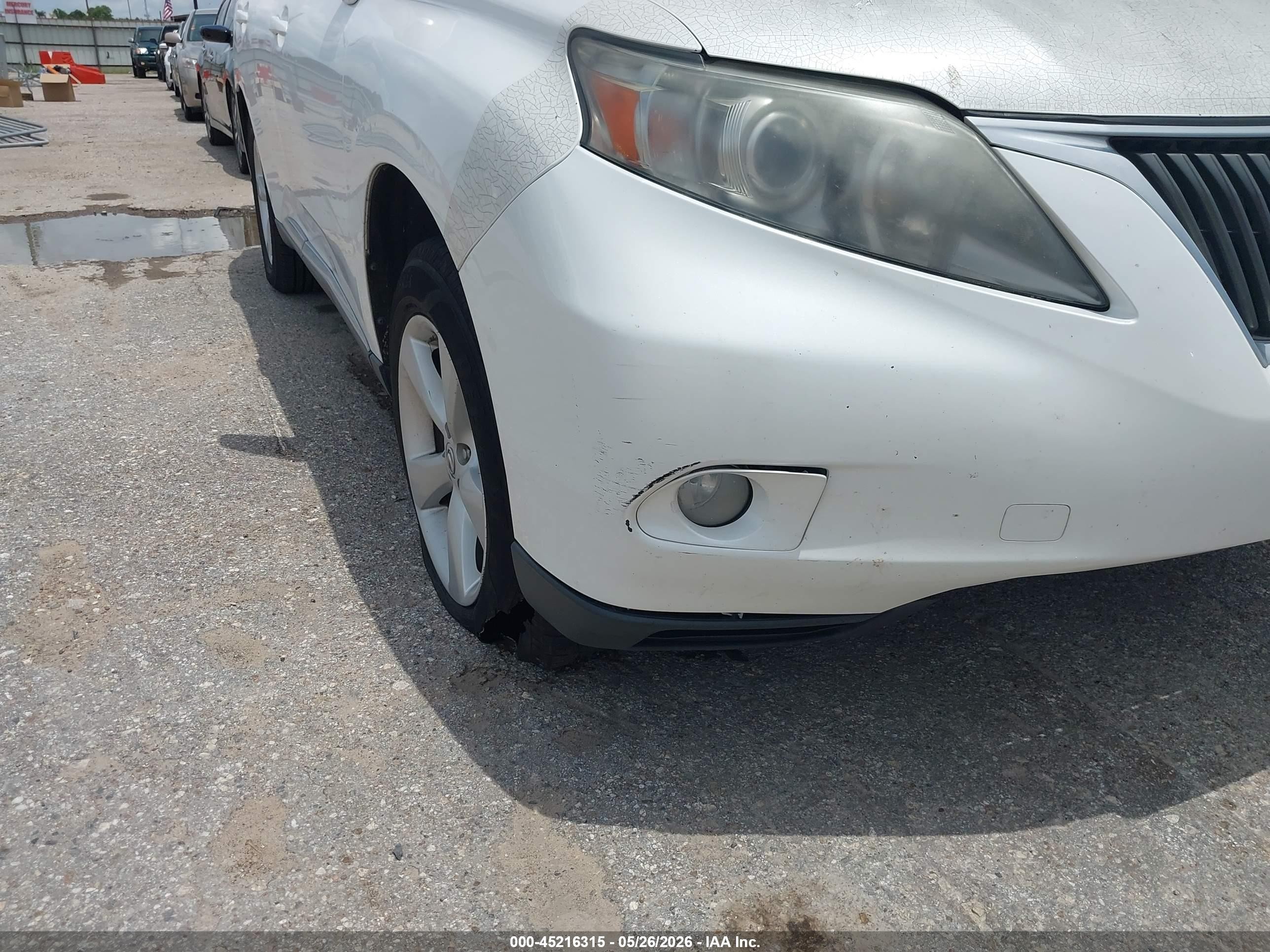2011 Lexus Rx 350   White vin: 2T2ZK1BA6BC047535