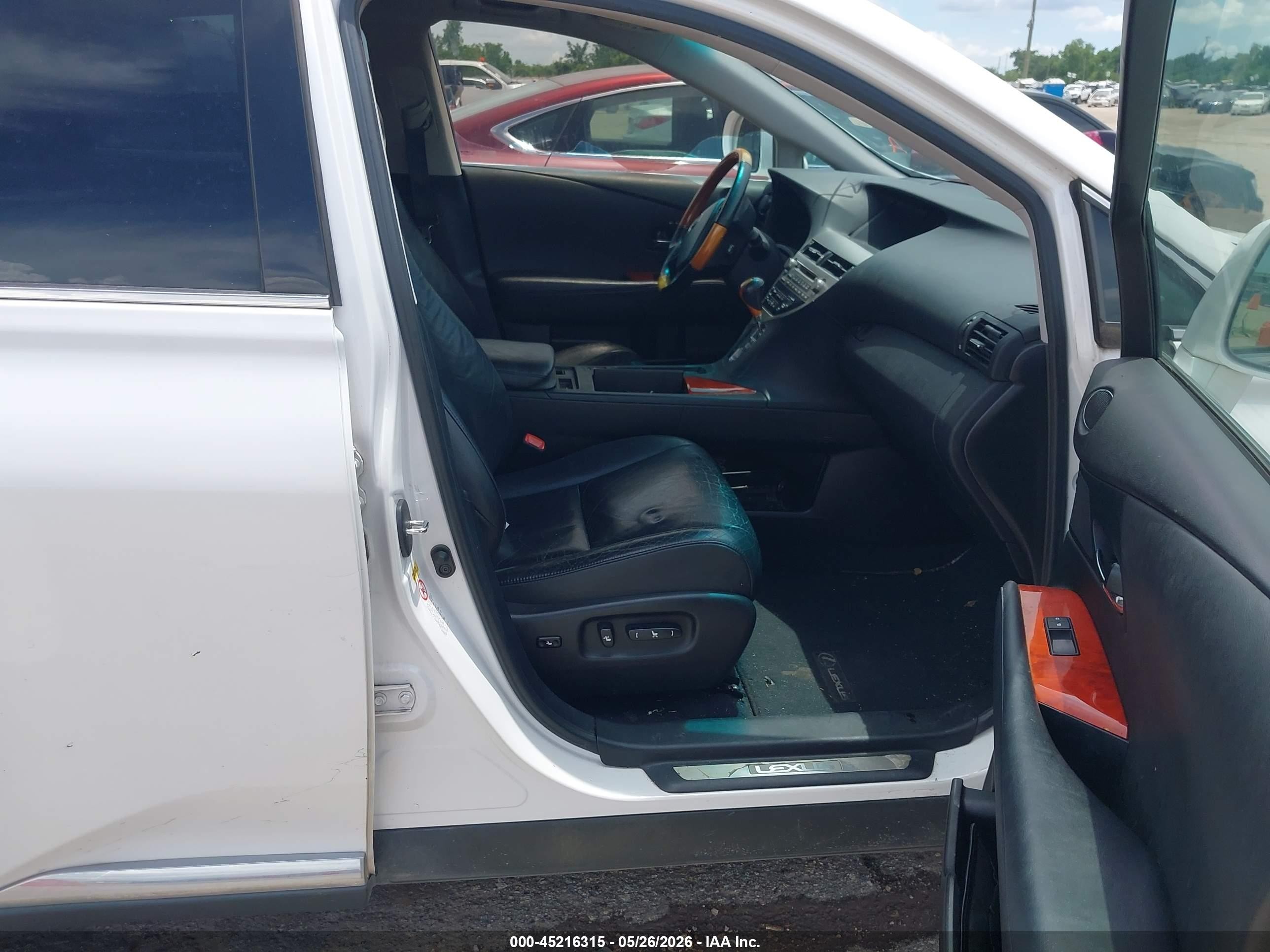 2011 Lexus Rx 350   White vin: 2T2ZK1BA6BC047535
