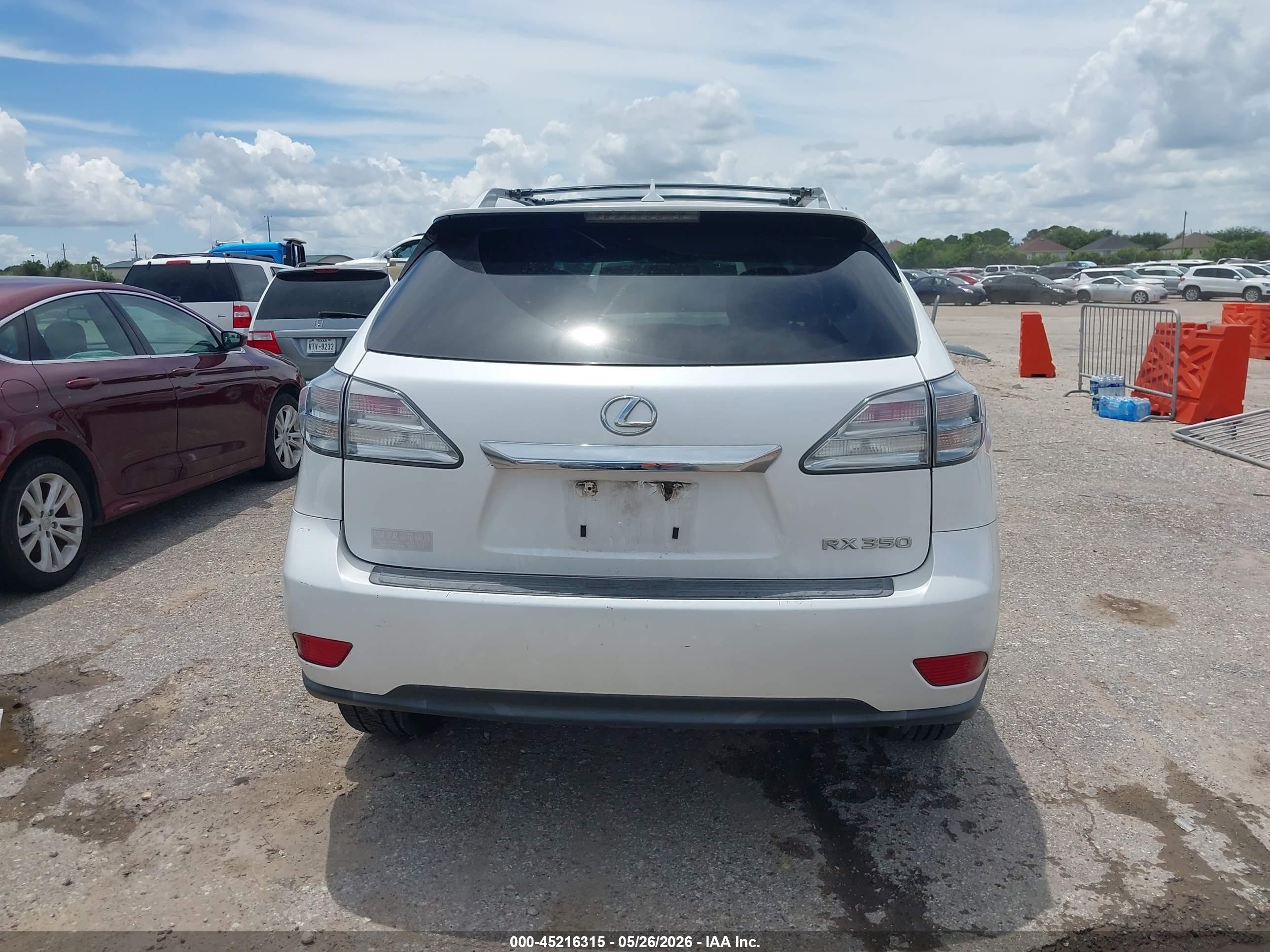 2011 Lexus Rx 350   White vin: 2T2ZK1BA6BC047535