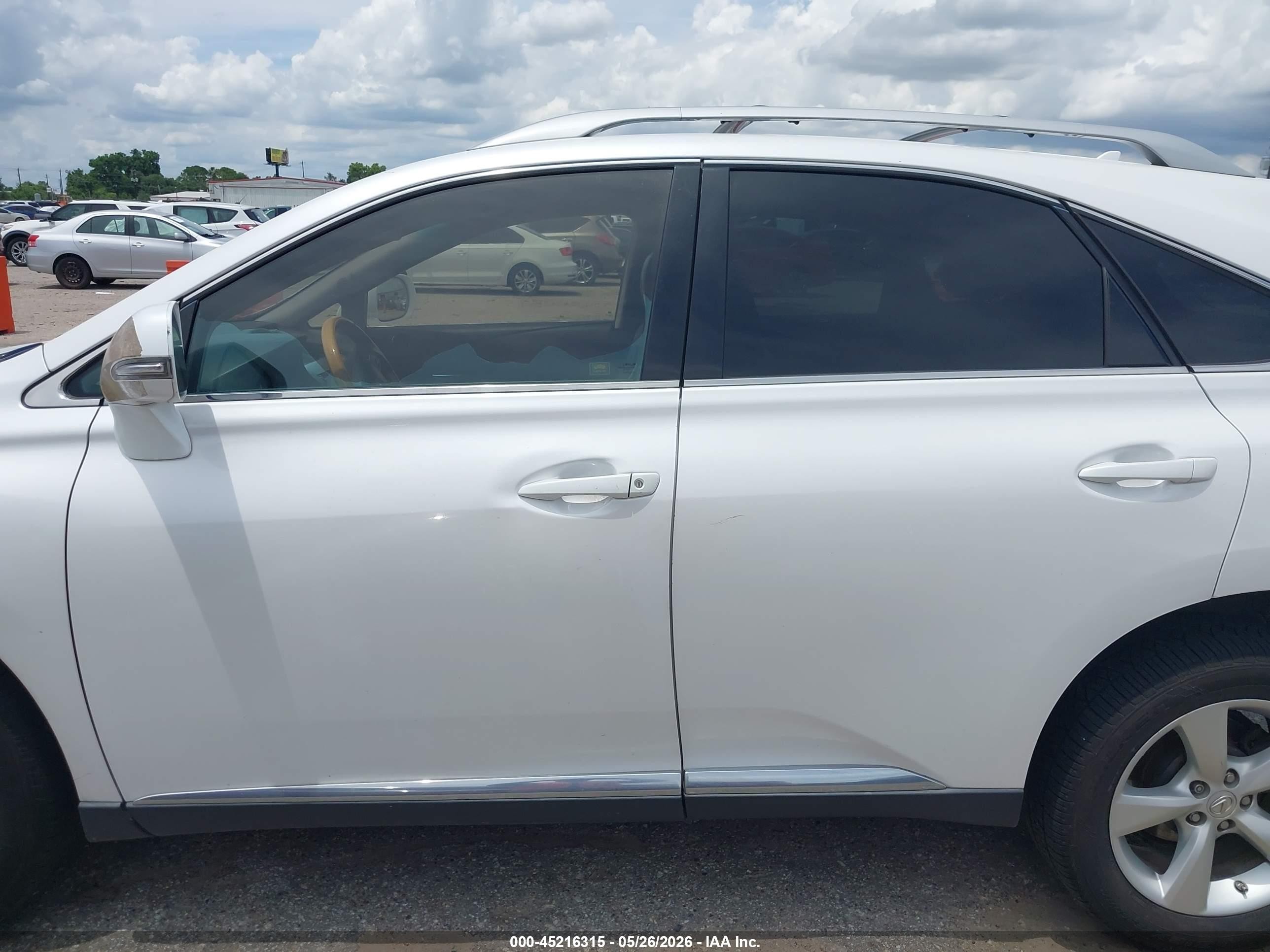 2011 Lexus Rx 350   White vin: 2T2ZK1BA6BC047535