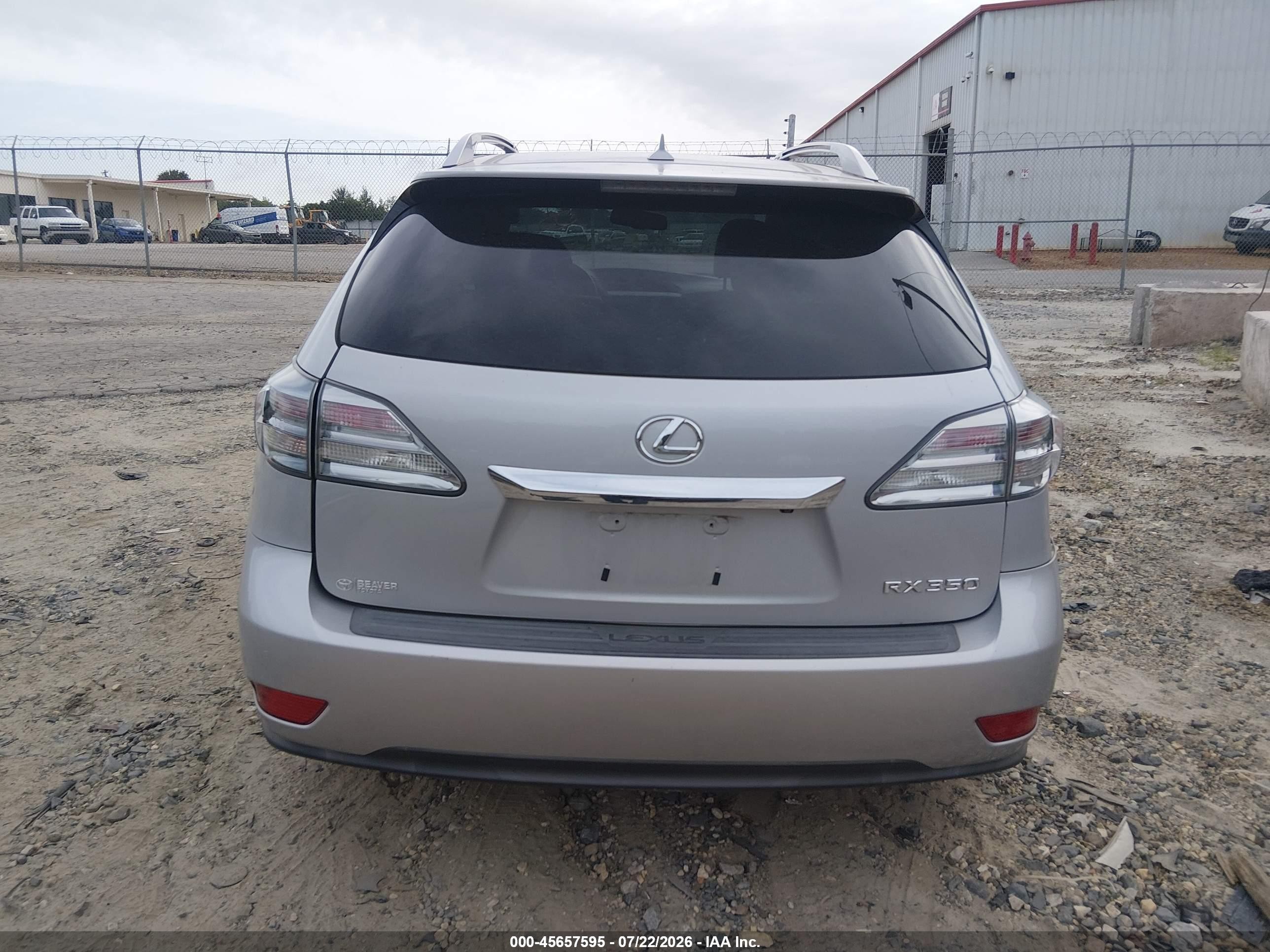 2011 Lexus Rx 350   Silver vin: 2T2ZK1BA6BC057921