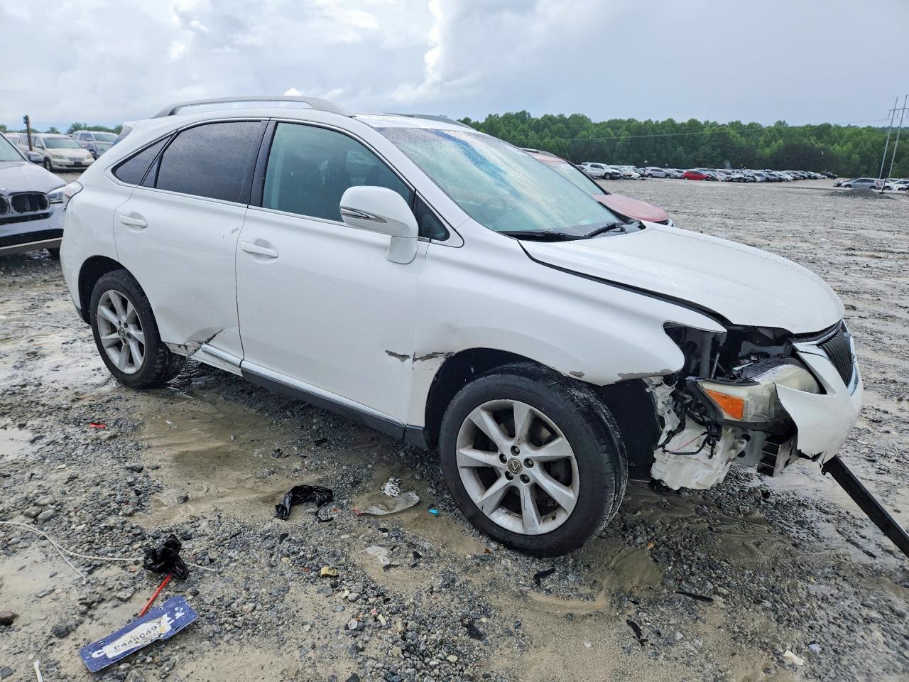 2012 Lexus Rx 350 White vin: 2T2ZK1BA6CC068158