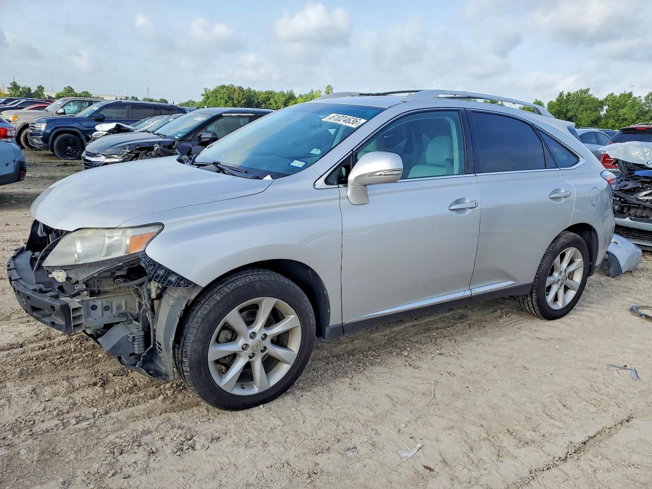 2012 Lexus Rx 350 Silver vin: 2T2ZK1BA6CC075109