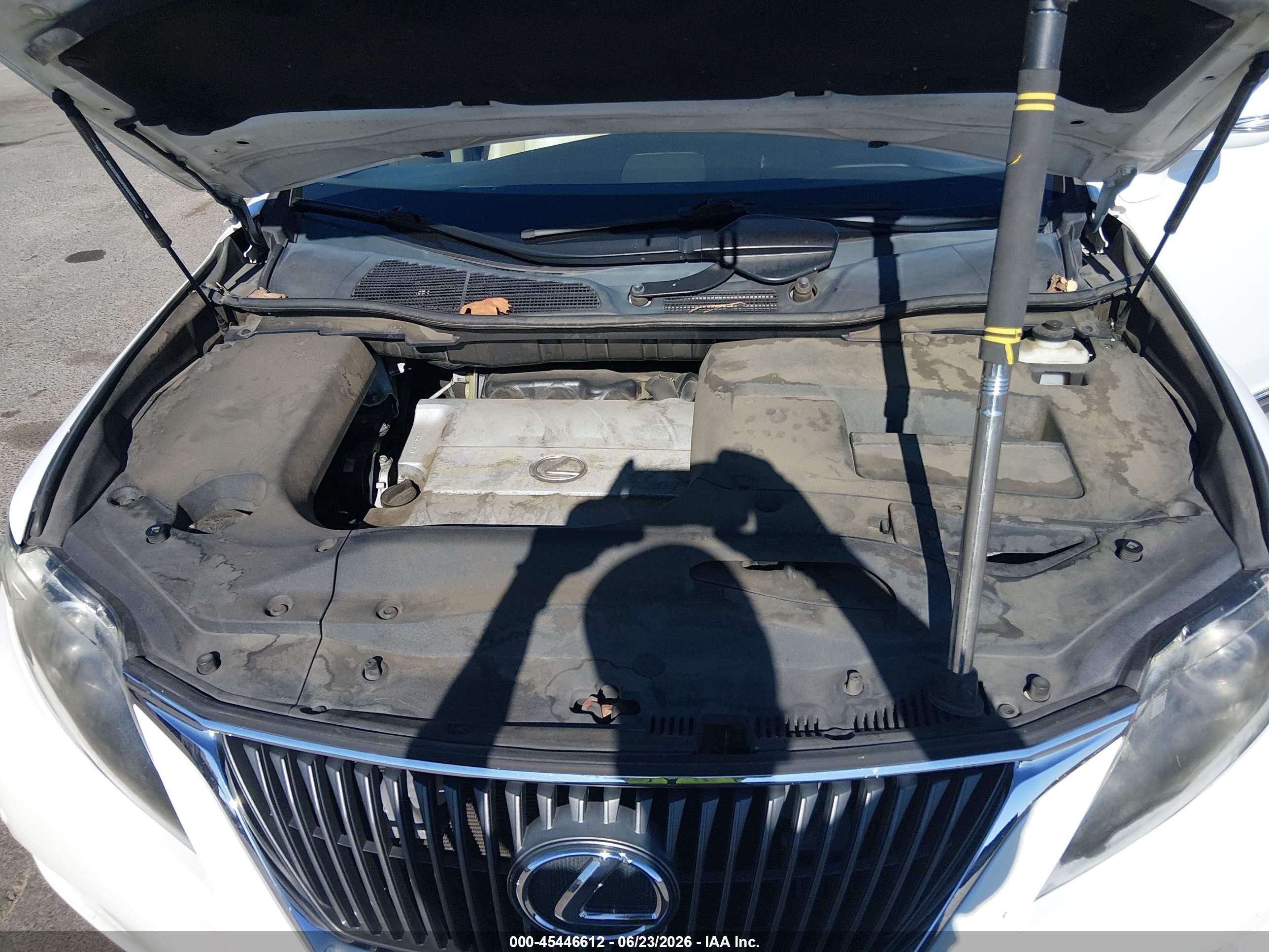 2012 Lexus Rx 350   White vin: 2T2ZK1BA6CC075434