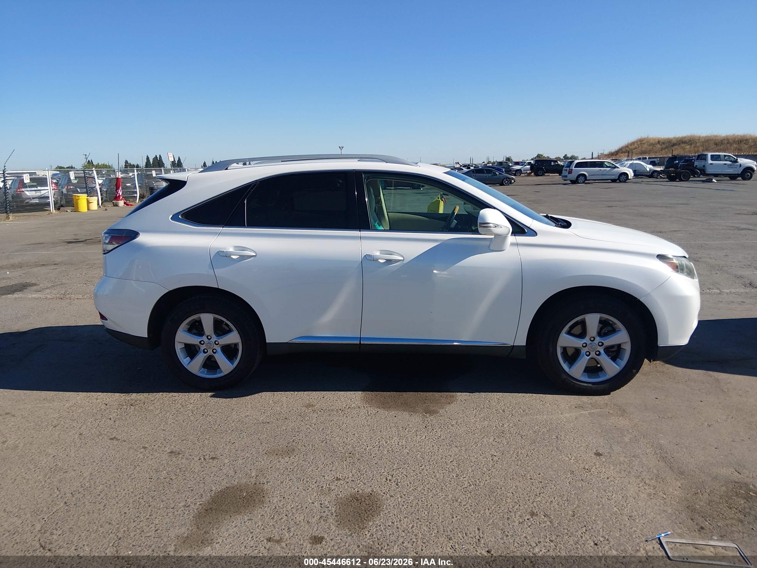 2012 Lexus Rx 350   White vin: 2T2ZK1BA6CC075434