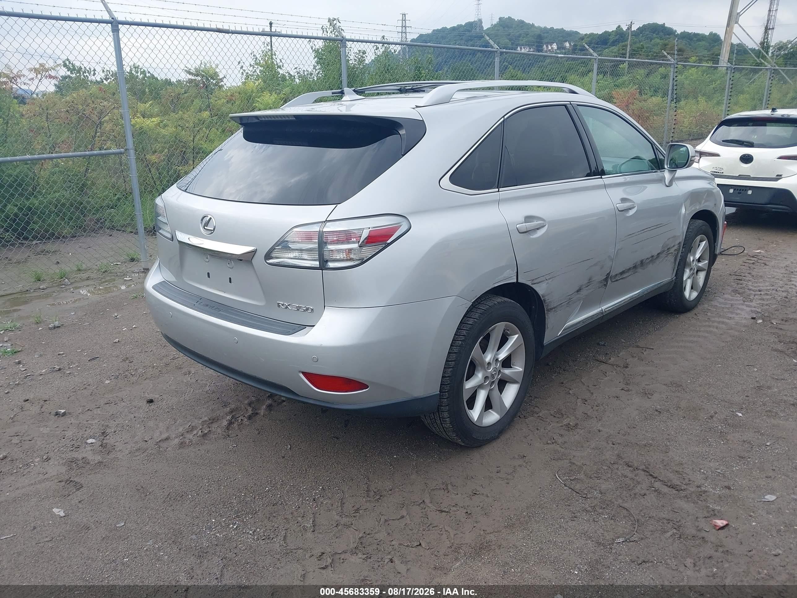 2012 Lexus Rx 350 Gray vin: 2T2ZK1BA6CC077720