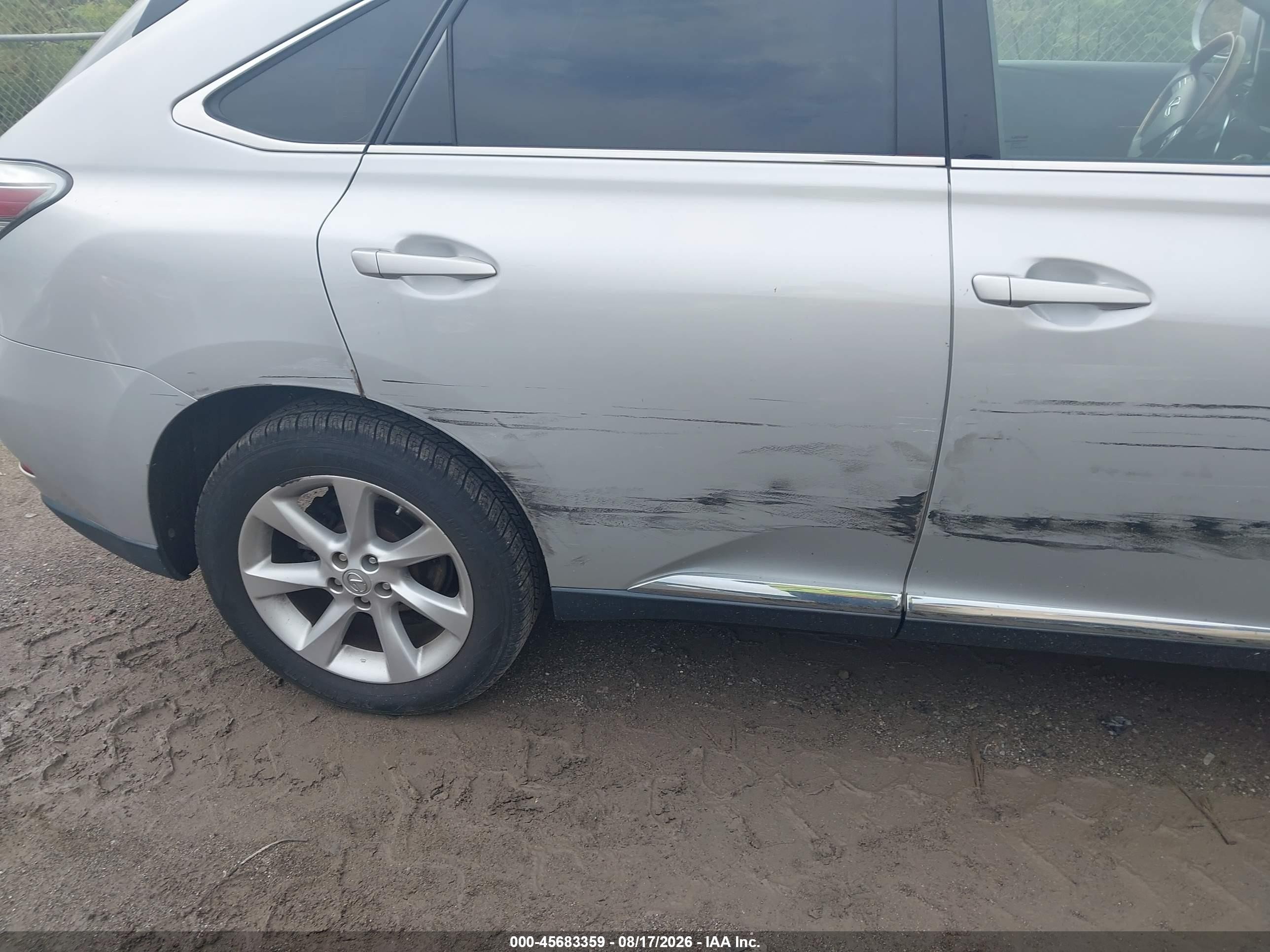 2012 Lexus Rx 350 Gray vin: 2T2ZK1BA6CC077720