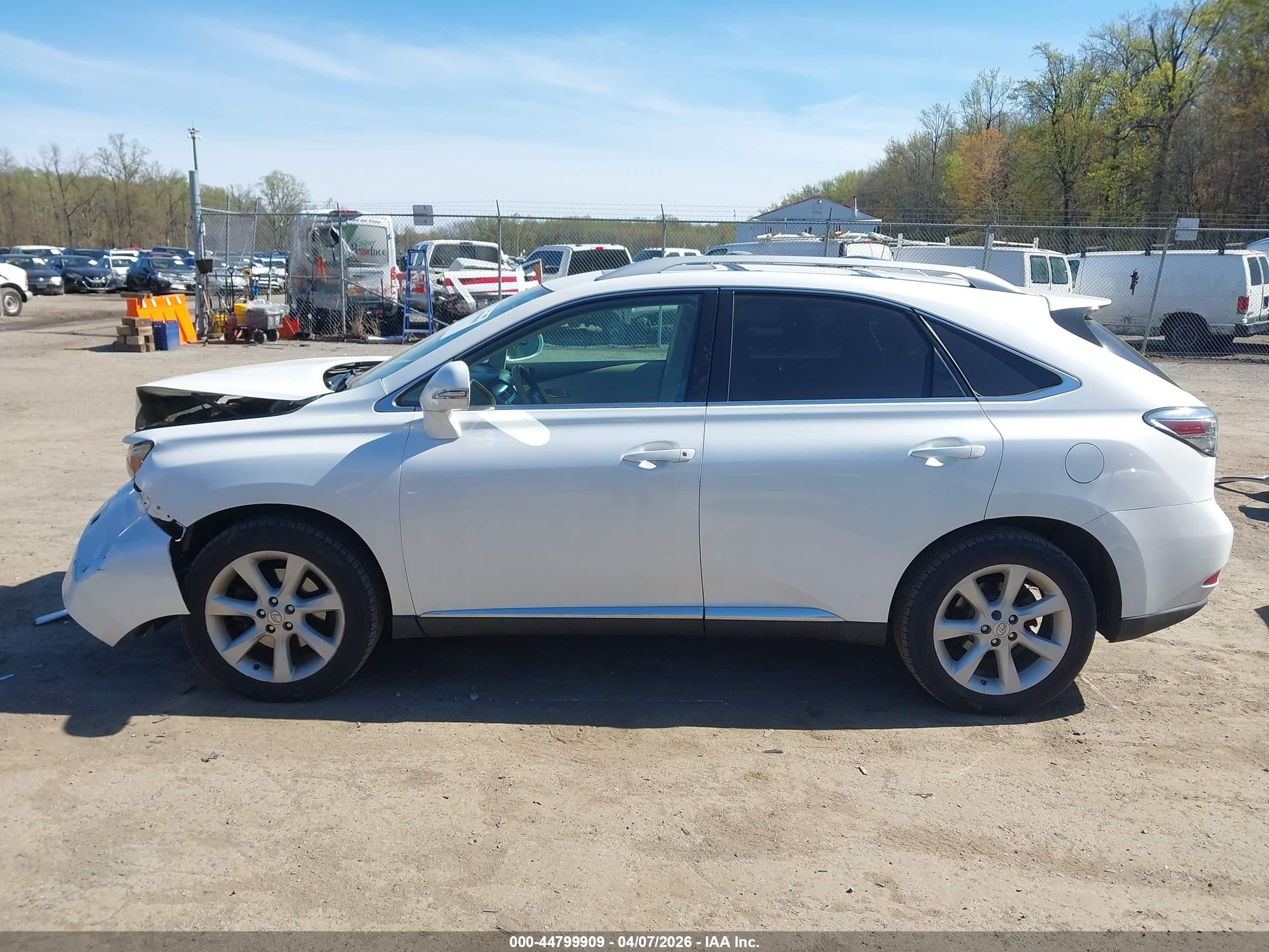 2012 Lexus Rx 350   White vin: 2T2ZK1BA6CC079418