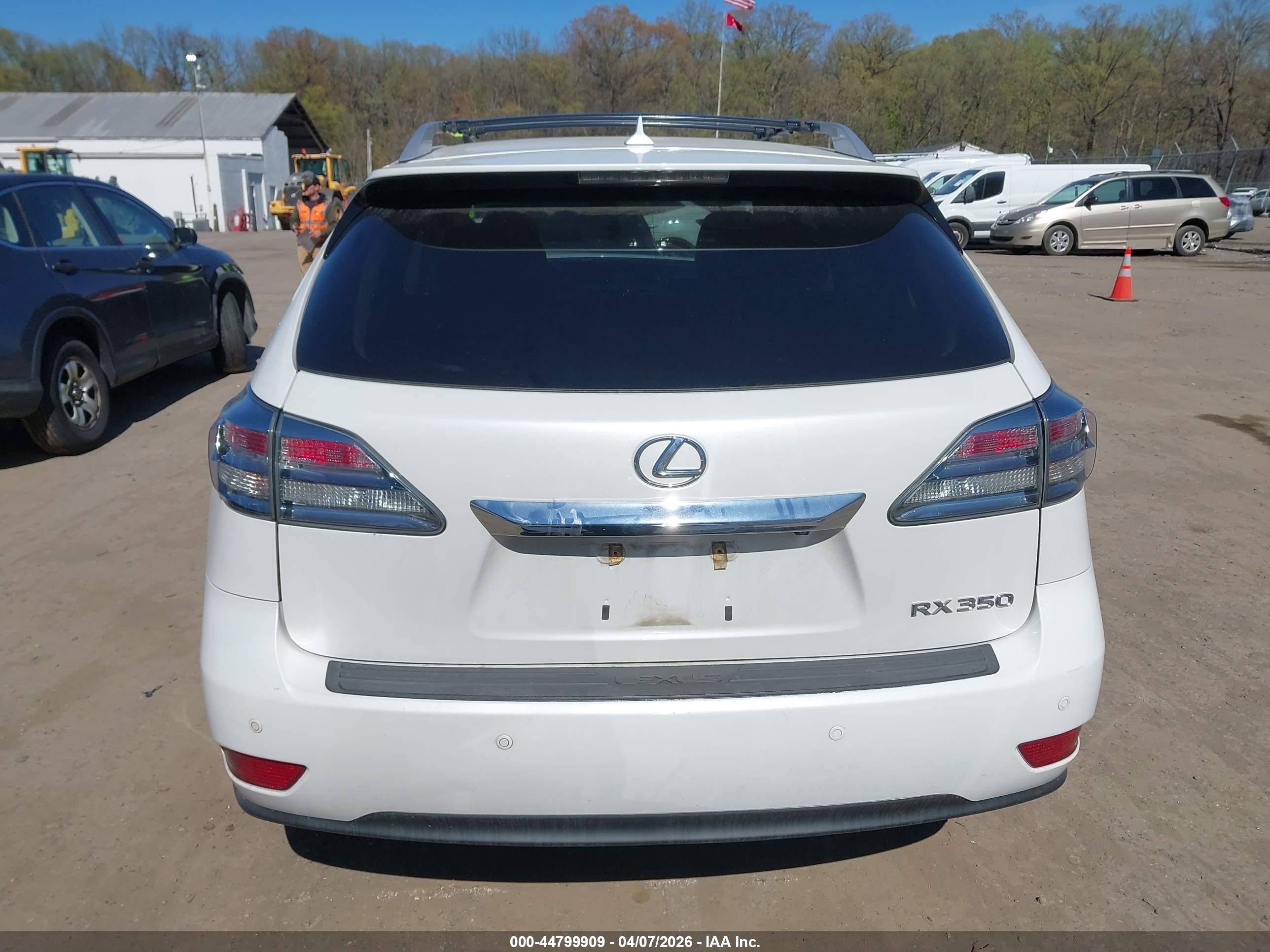 2012 Lexus Rx 350   White vin: 2T2ZK1BA6CC079418