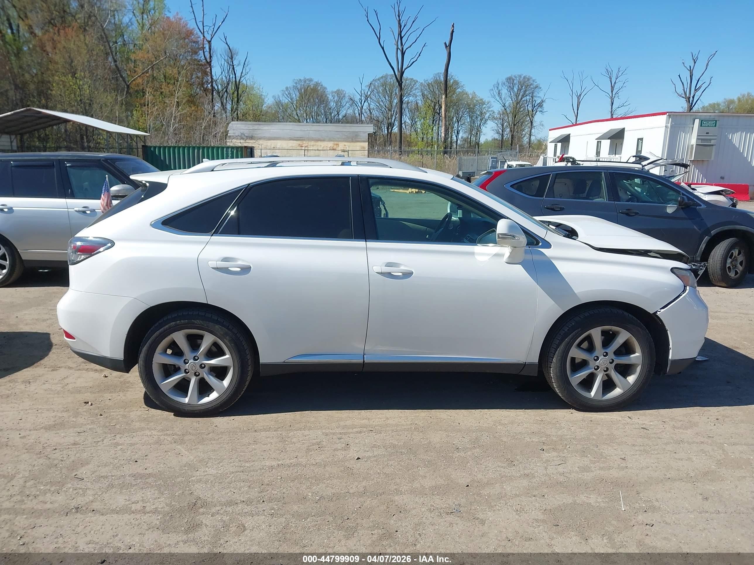 2012 Lexus Rx 350   White vin: 2T2ZK1BA6CC079418