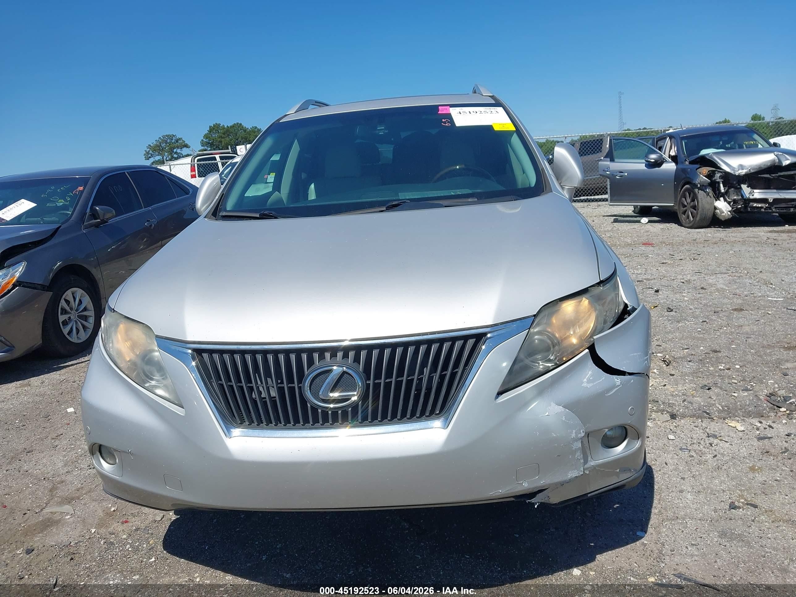 2012 Lexus Rx 350   Silver vin: 2T2ZK1BA6CC083498