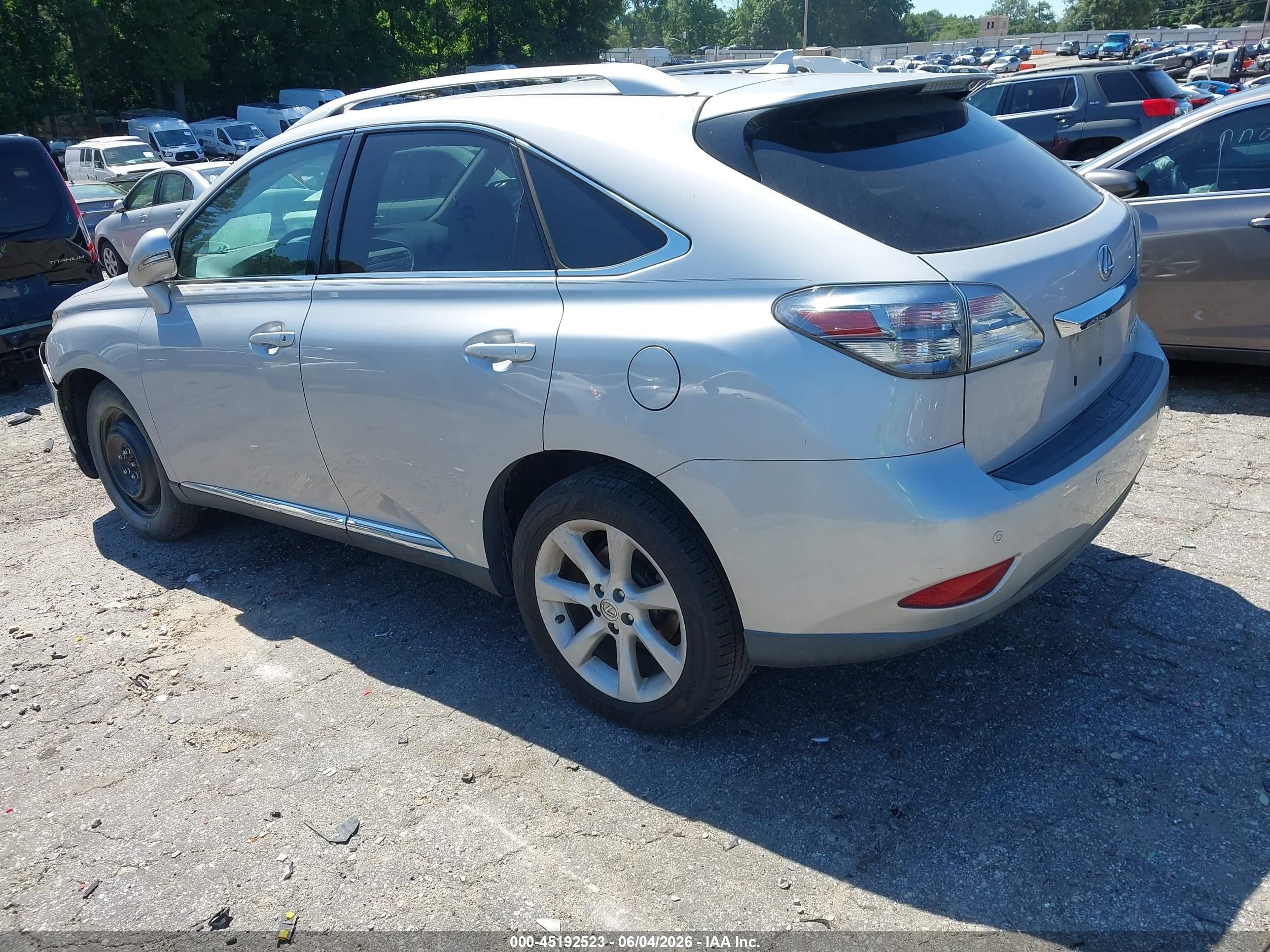 2012 Lexus Rx 350   Silver vin: 2T2ZK1BA6CC083498