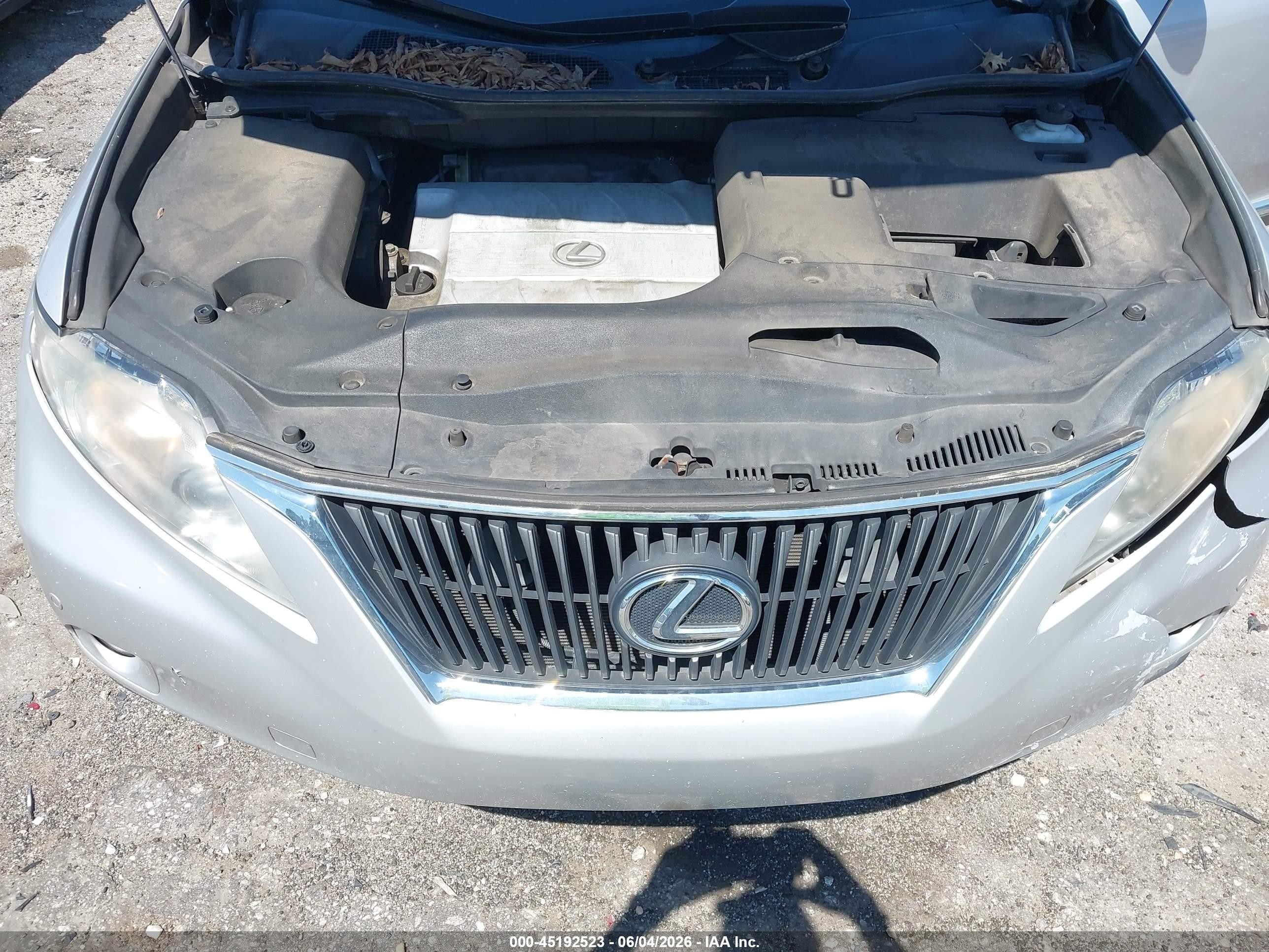 2012 Lexus Rx 350   Silver vin: 2T2ZK1BA6CC083498