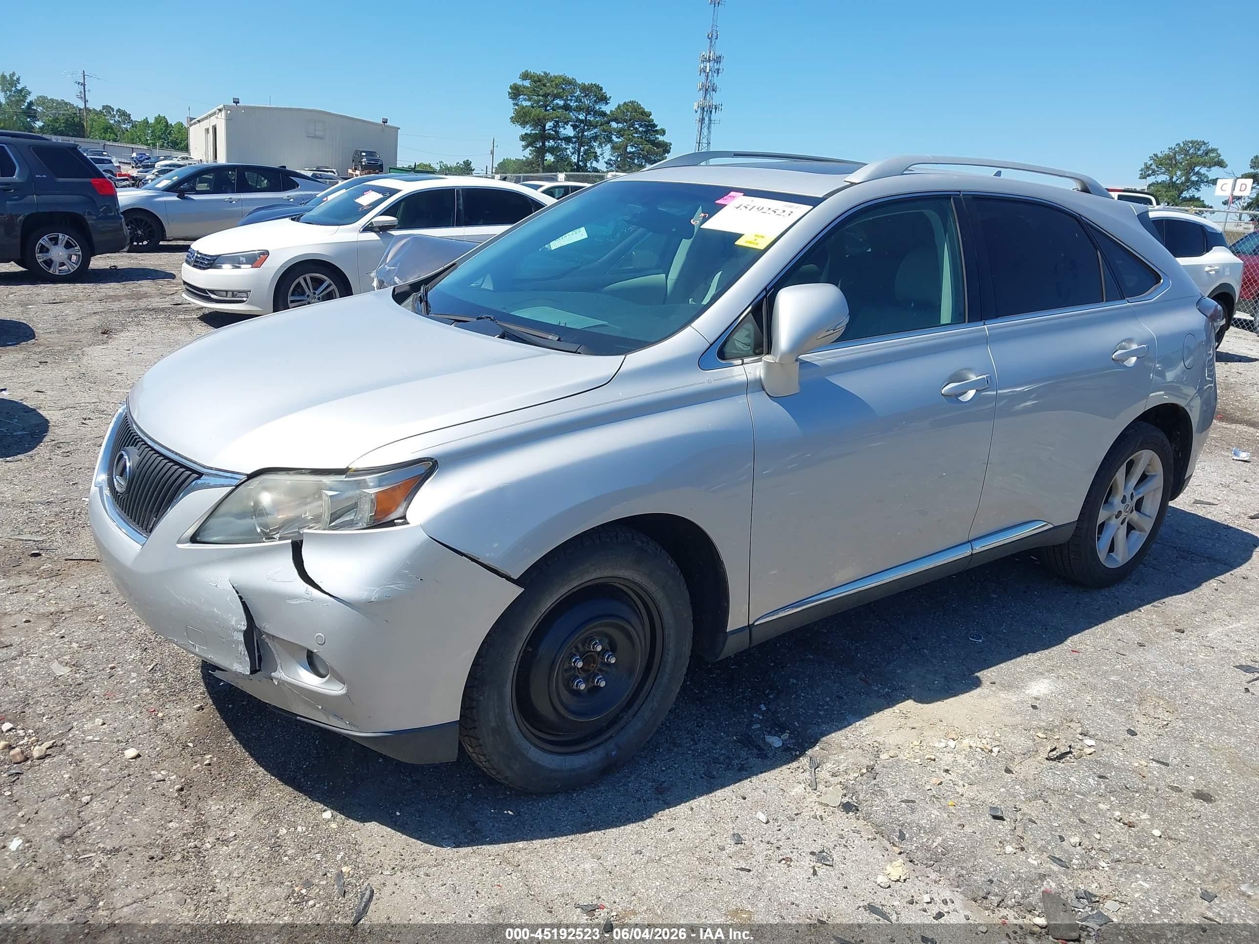 2012 Lexus Rx 350   Silver vin: 2T2ZK1BA6CC083498