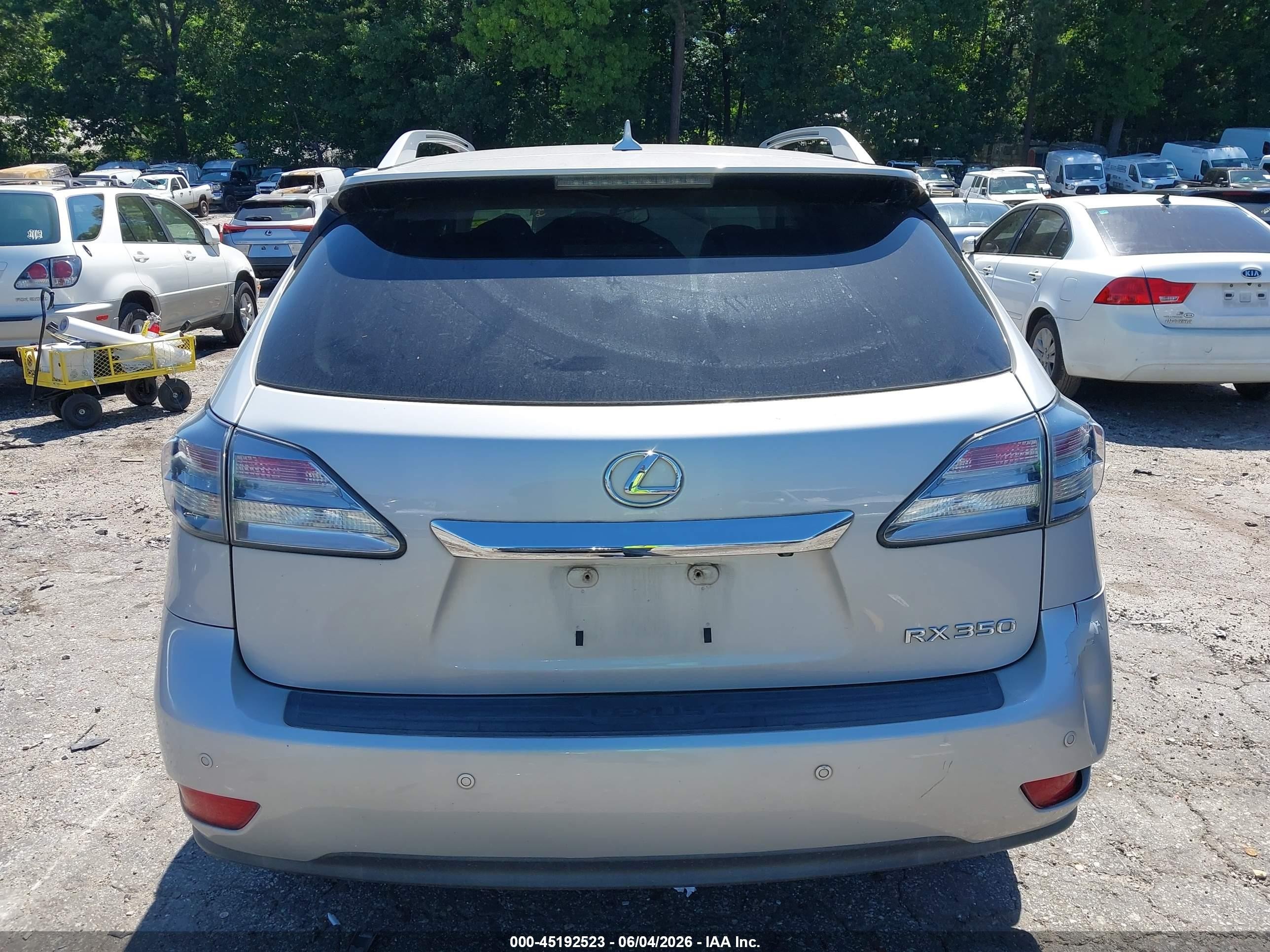 2012 Lexus Rx 350   Silver vin: 2T2ZK1BA6CC083498