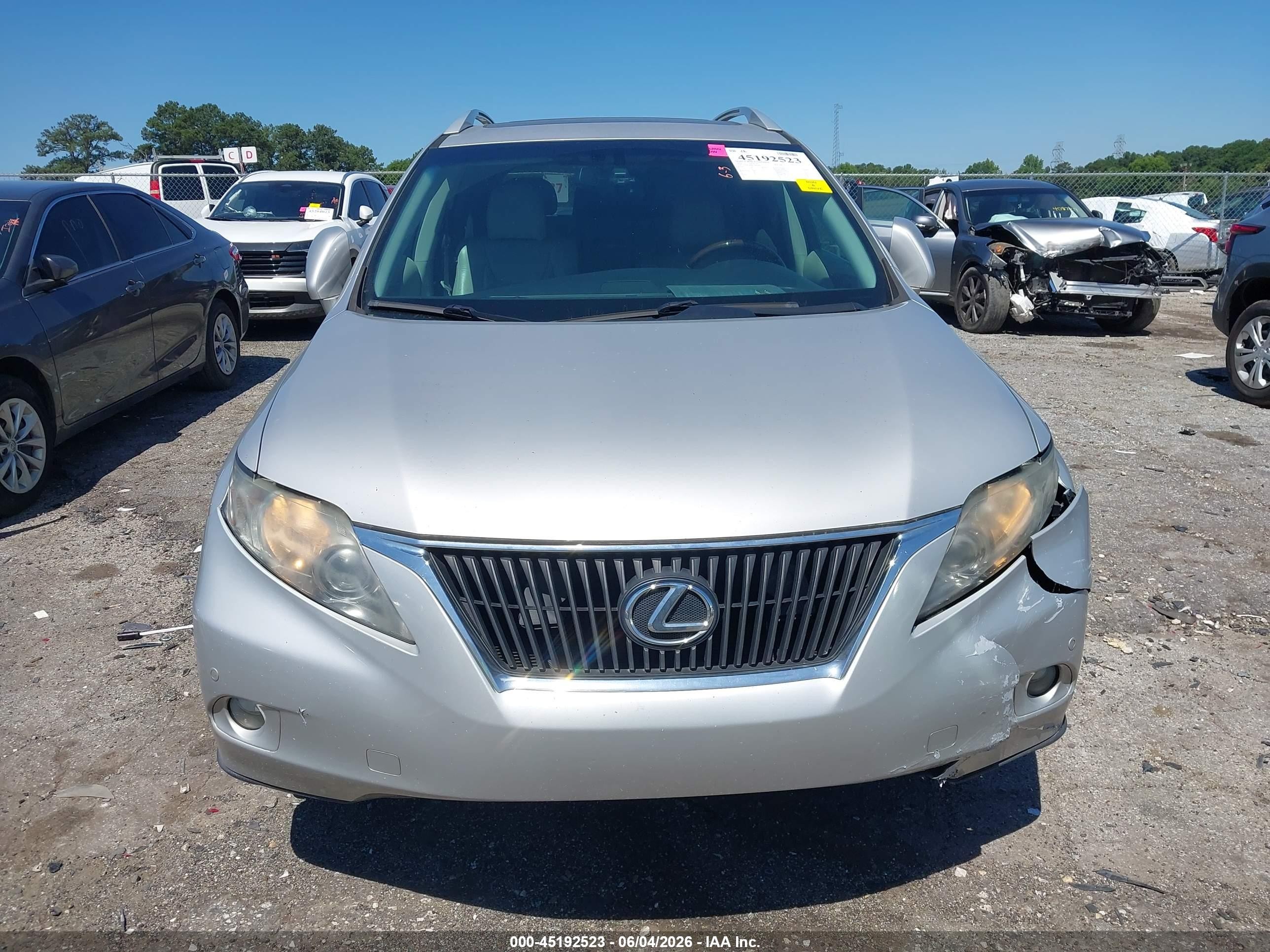 2012 Lexus Rx 350   Silver vin: 2T2ZK1BA6CC083498