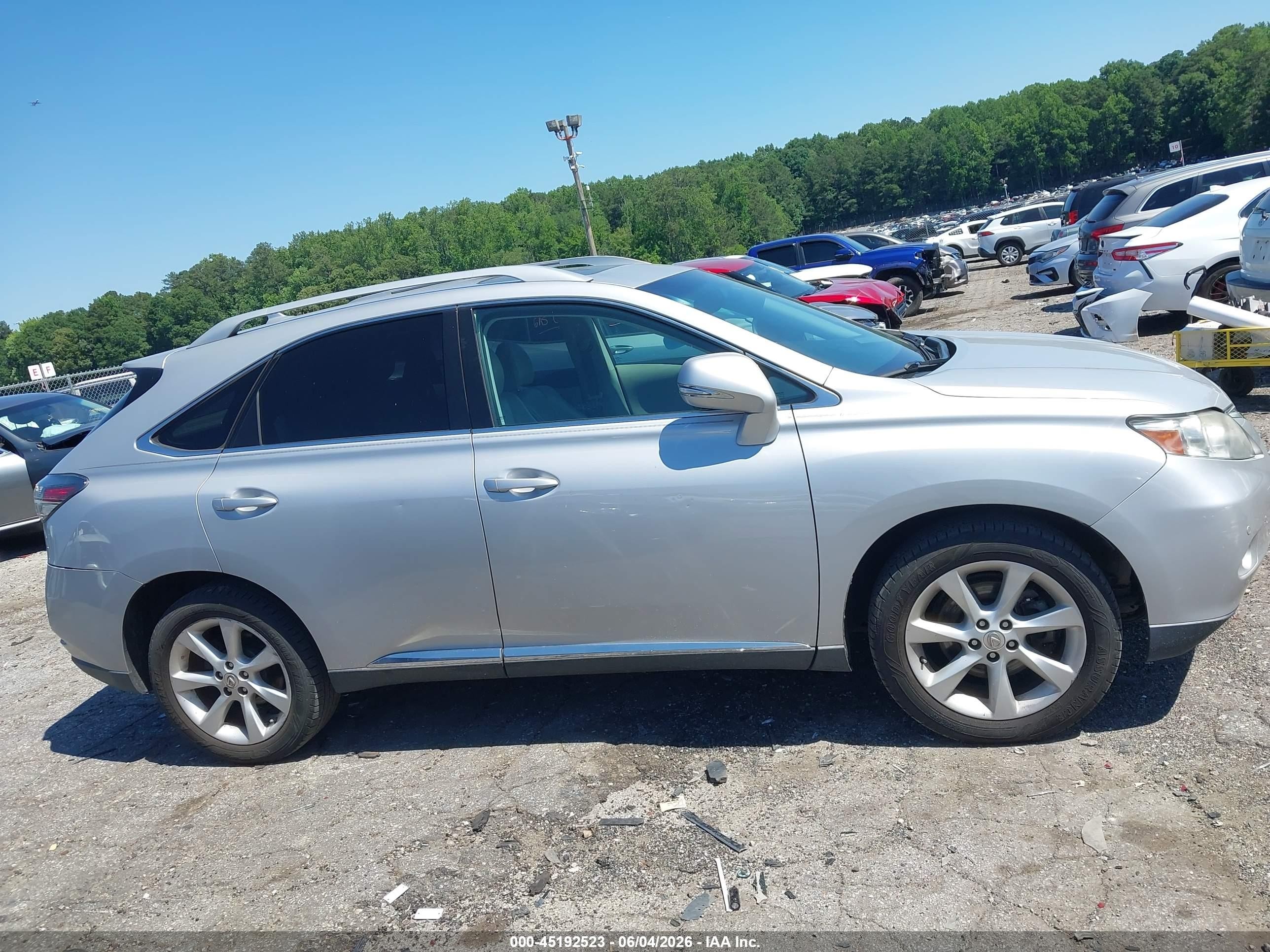 2012 Lexus Rx 350   Silver vin: 2T2ZK1BA6CC083498