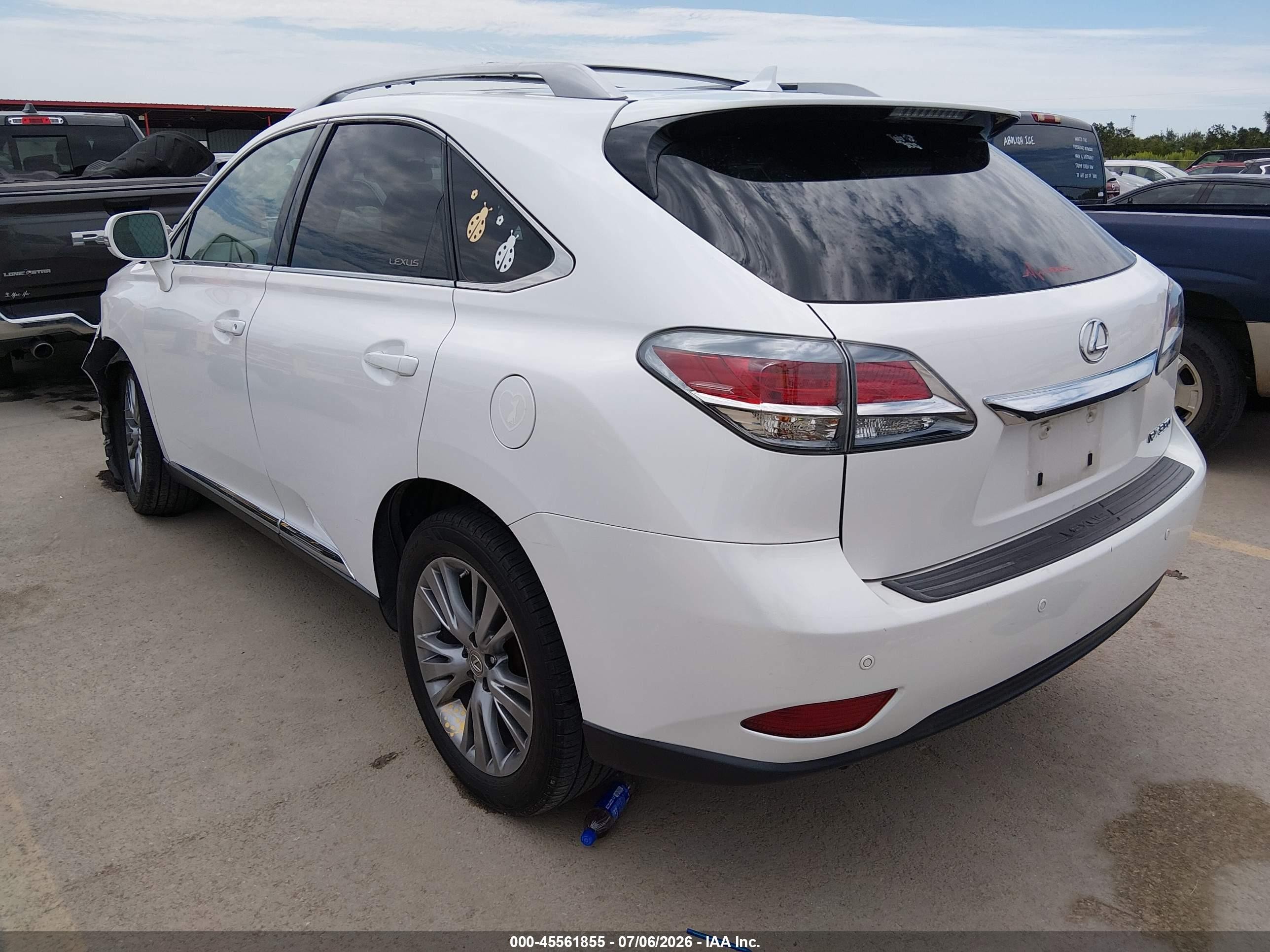 2013 Lexus Rx 350   White vin: 2T2ZK1BA6DC101323