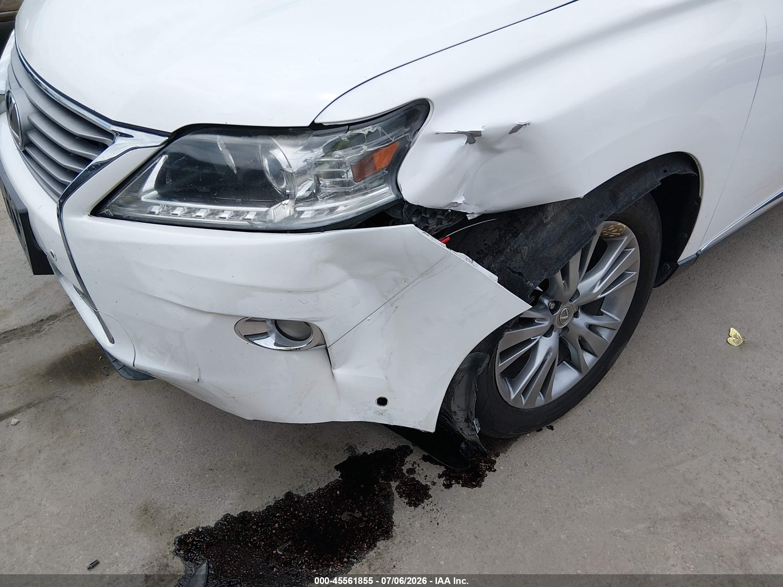 2013 Lexus Rx 350   White vin: 2T2ZK1BA6DC101323