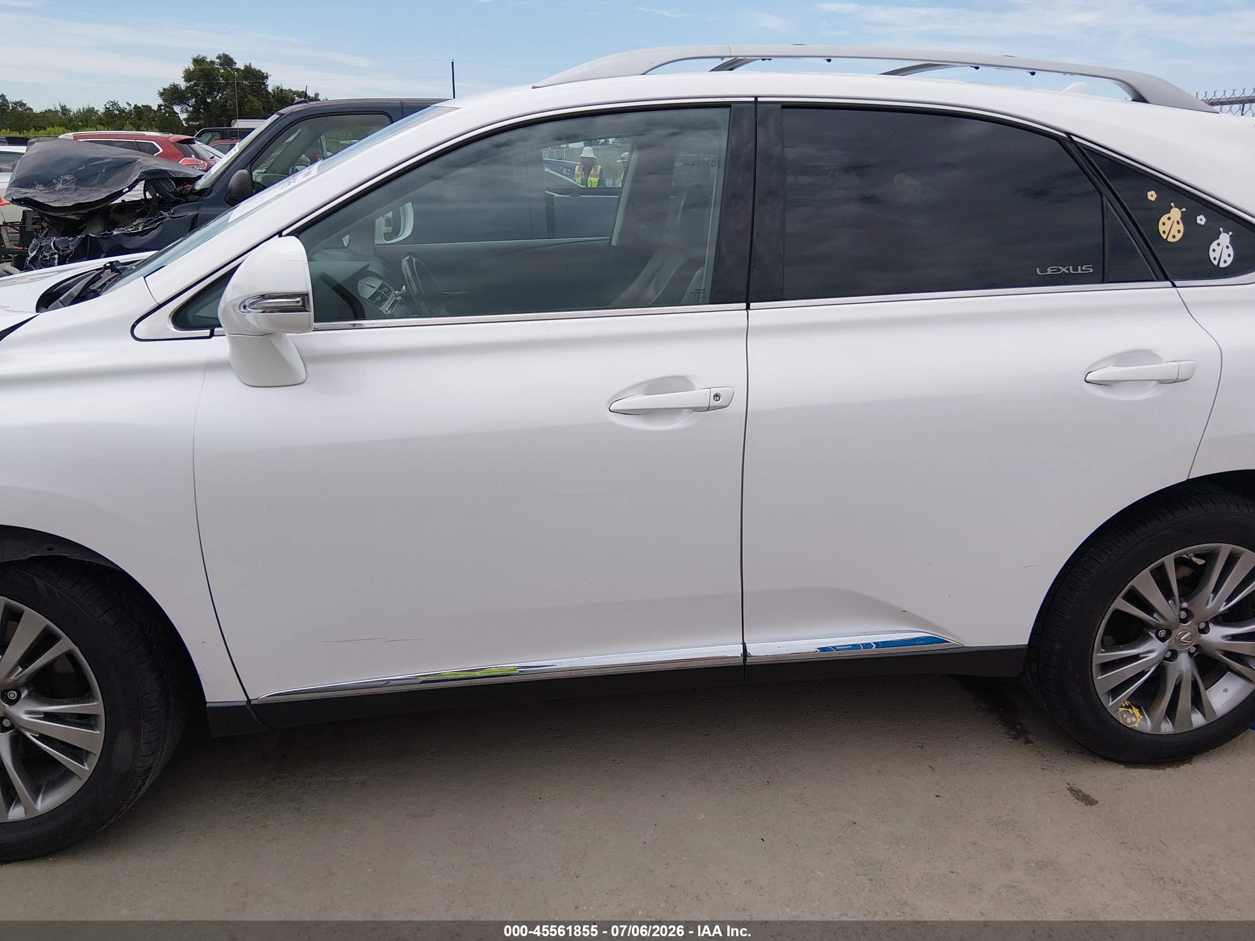 2013 Lexus Rx 350   White vin: 2T2ZK1BA6DC101323