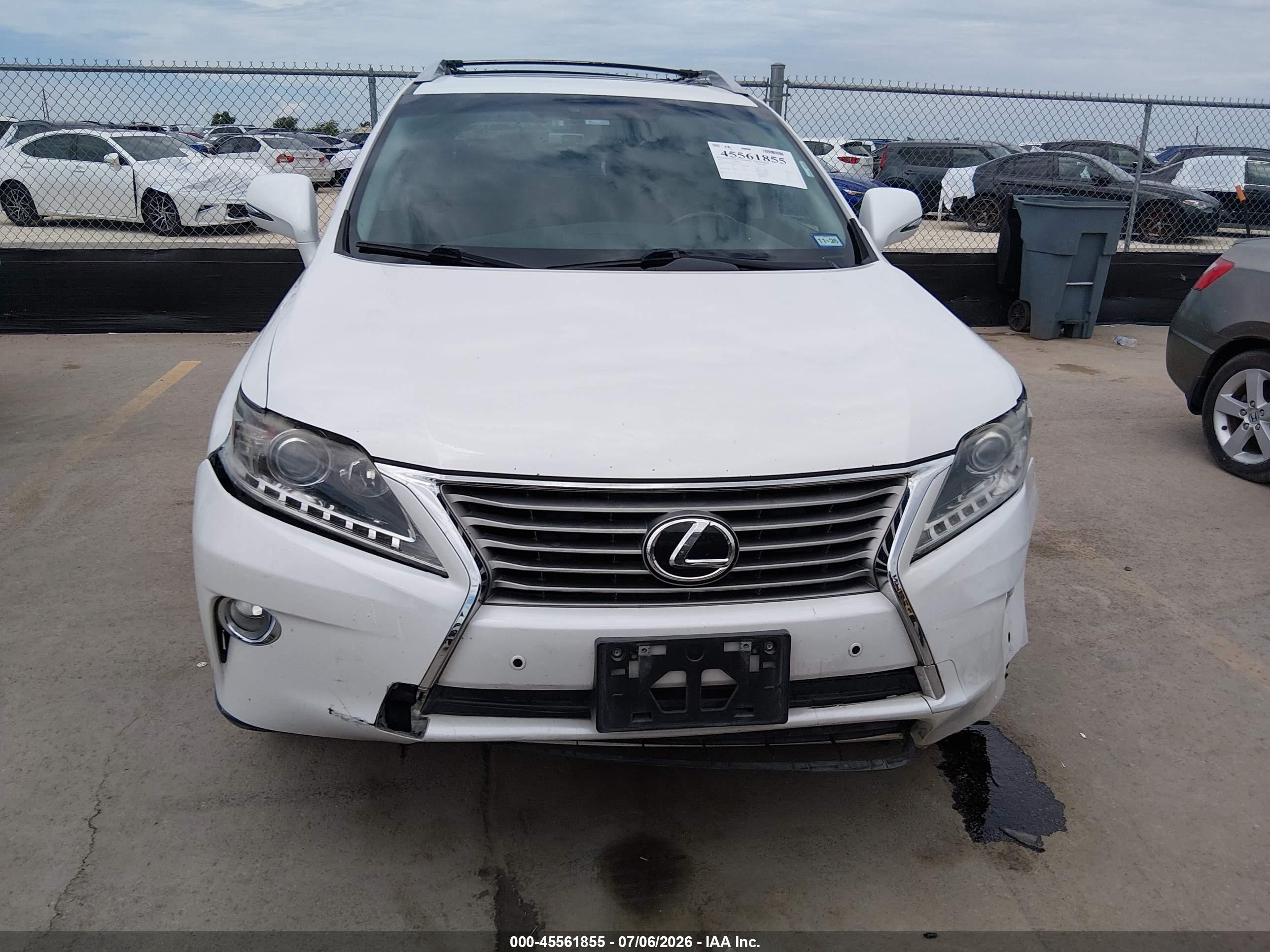 2013 Lexus Rx 350   White vin: 2T2ZK1BA6DC101323