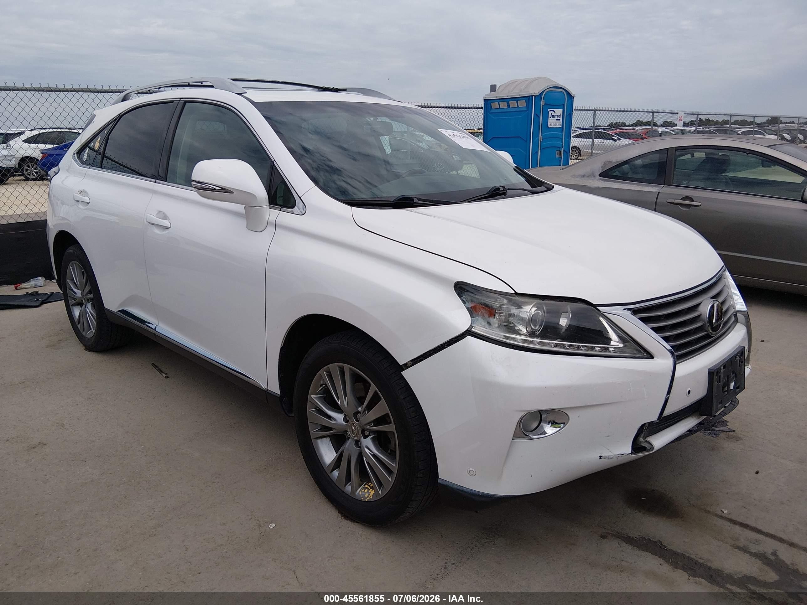 2013 Lexus Rx 350   White vin: 2T2ZK1BA6DC101323