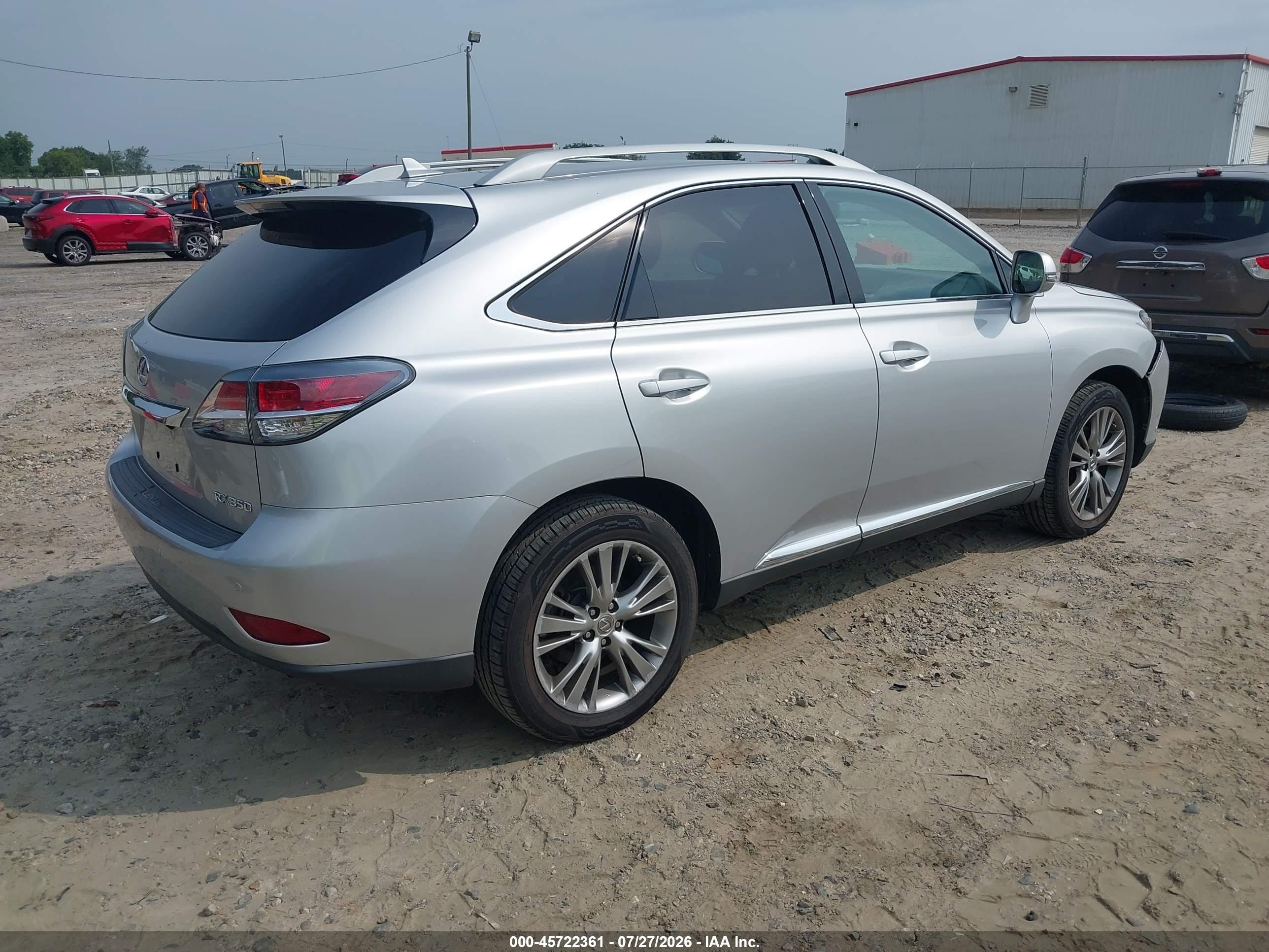 2013 Lexus Rx 350   Silver vin: 2T2ZK1BA6DC114945