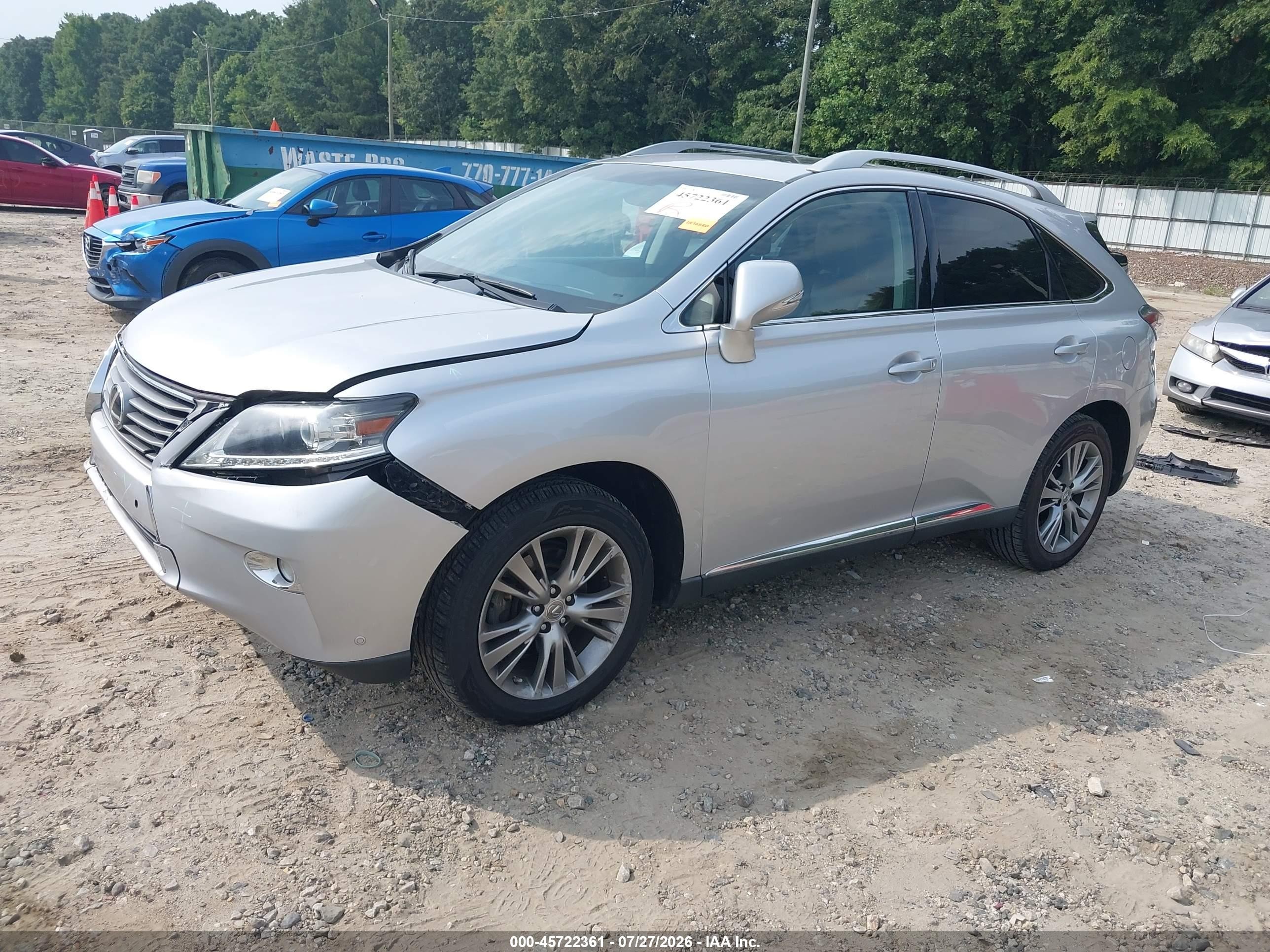 2013 Lexus Rx 350   Silver vin: 2T2ZK1BA6DC114945