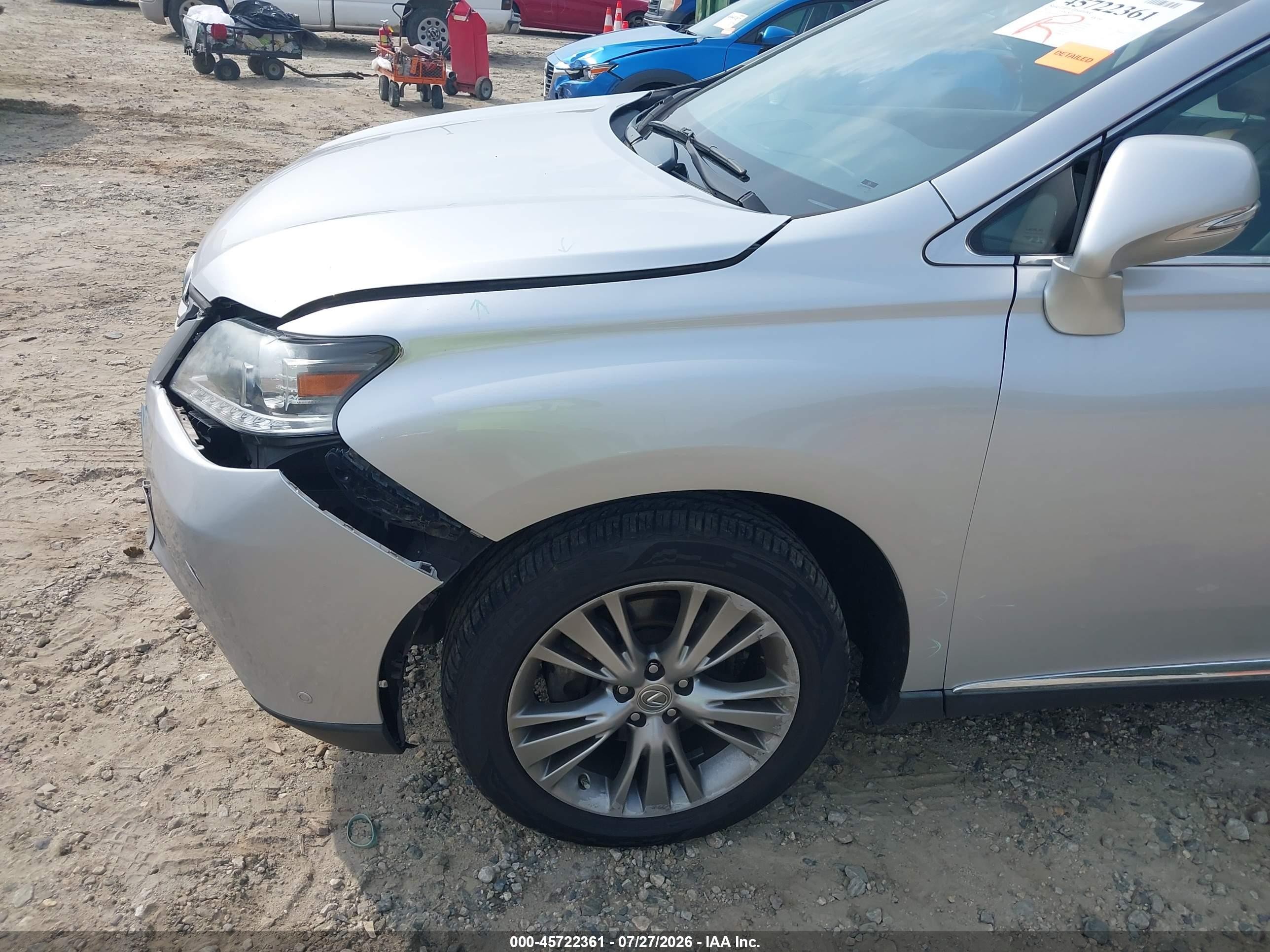 2013 Lexus Rx 350   Silver vin: 2T2ZK1BA6DC114945