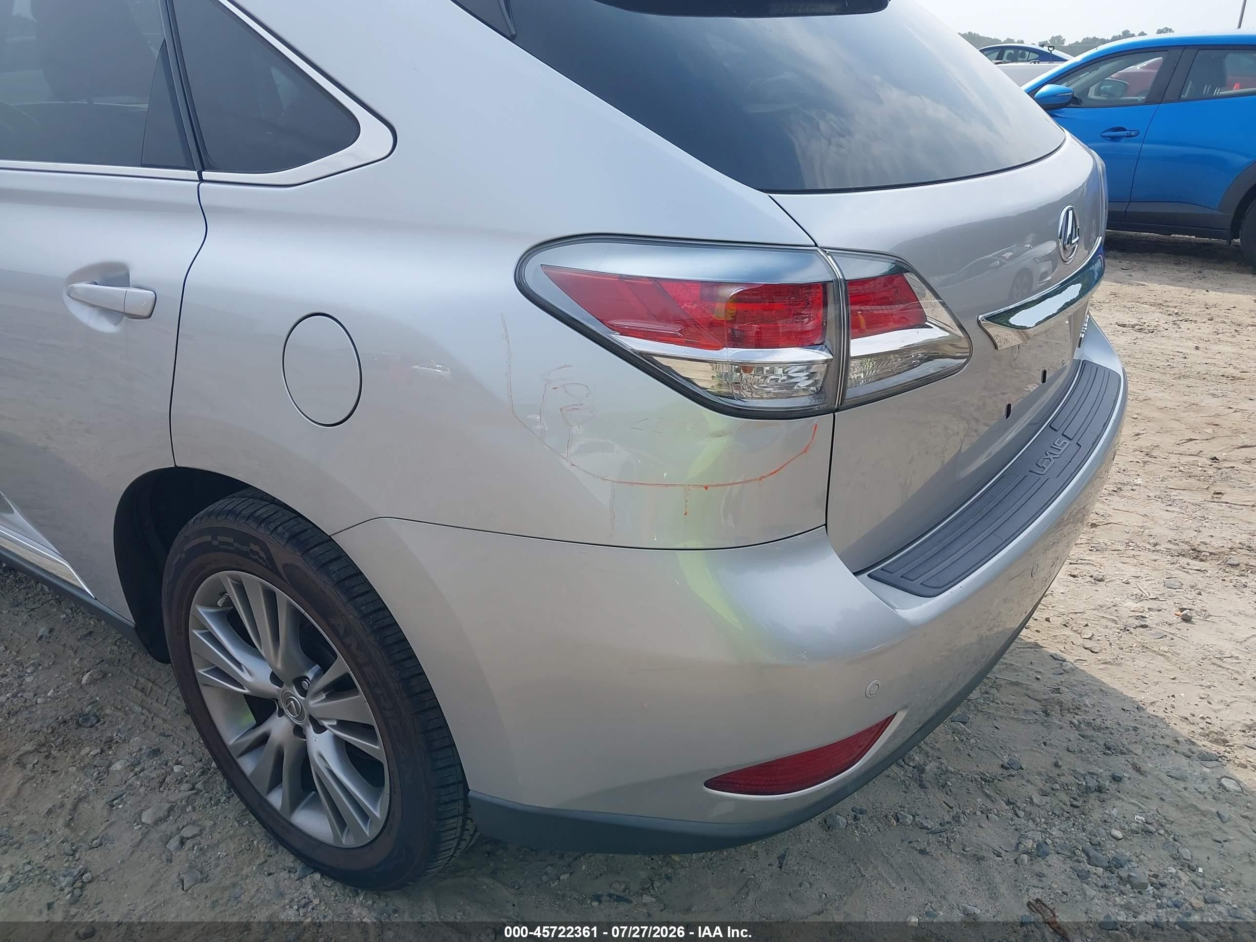 2013 Lexus Rx 350   Silver vin: 2T2ZK1BA6DC114945